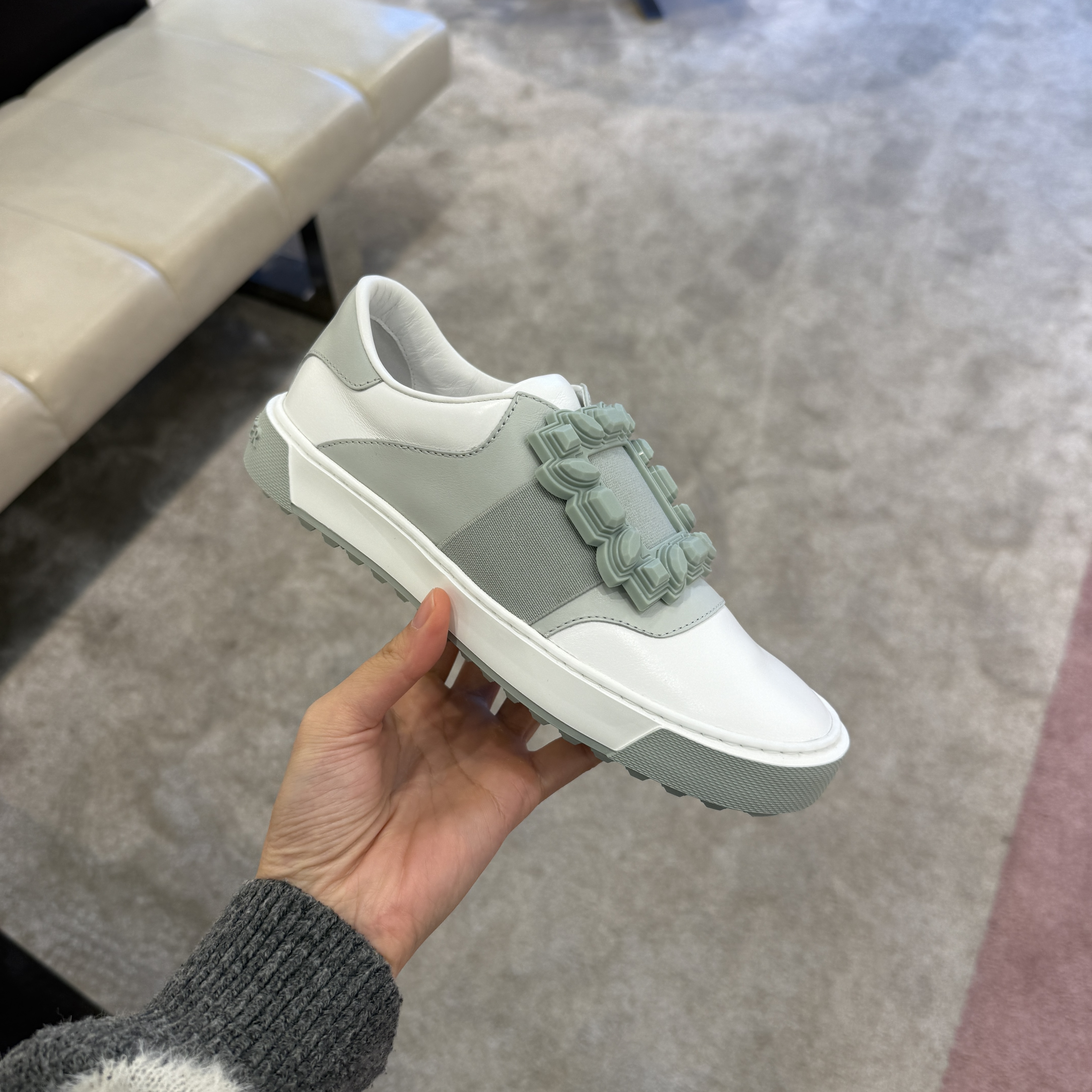 Roger Vivier very Vivier rubber sneakers grey