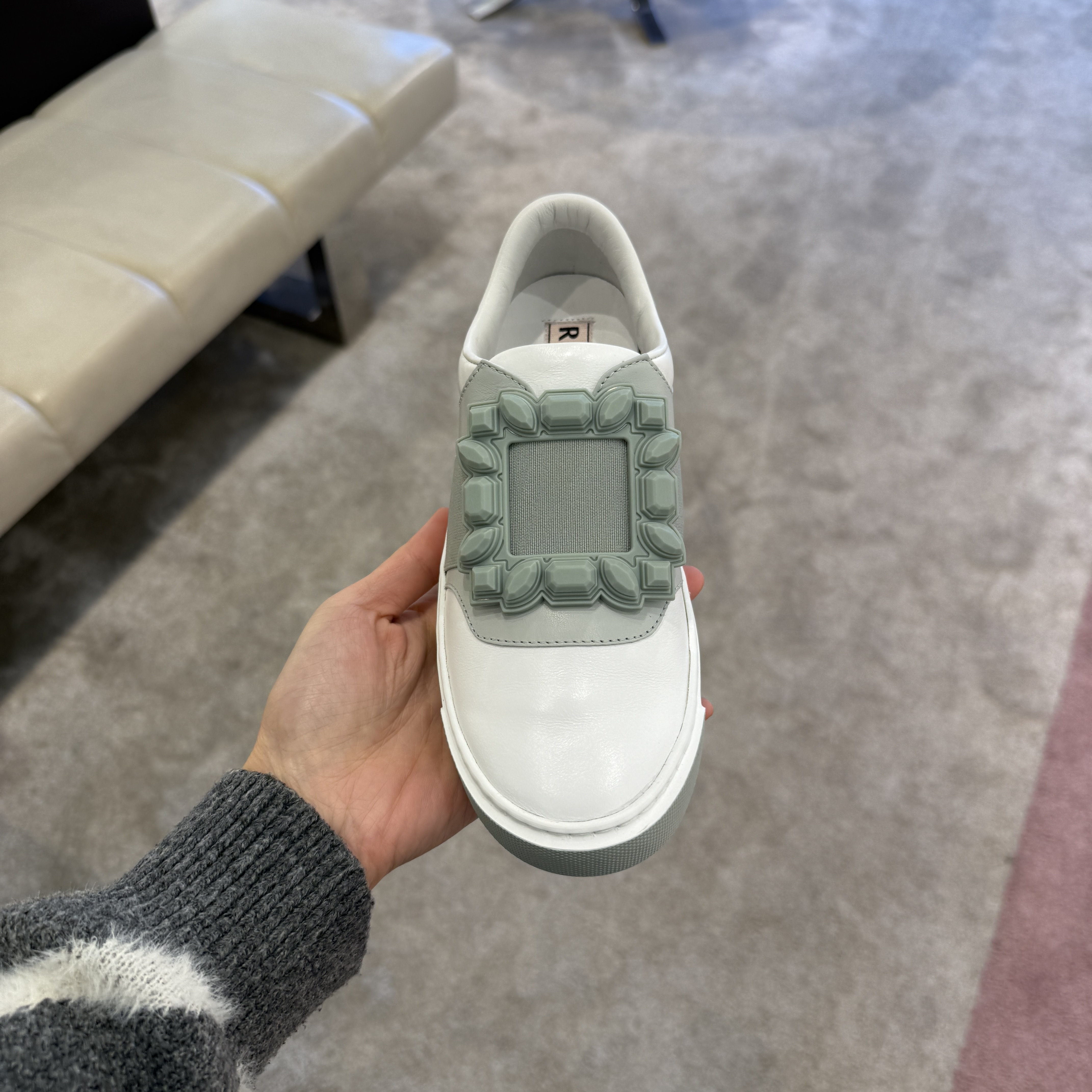 Roger Vivier very Vivier rubber sneakers grey