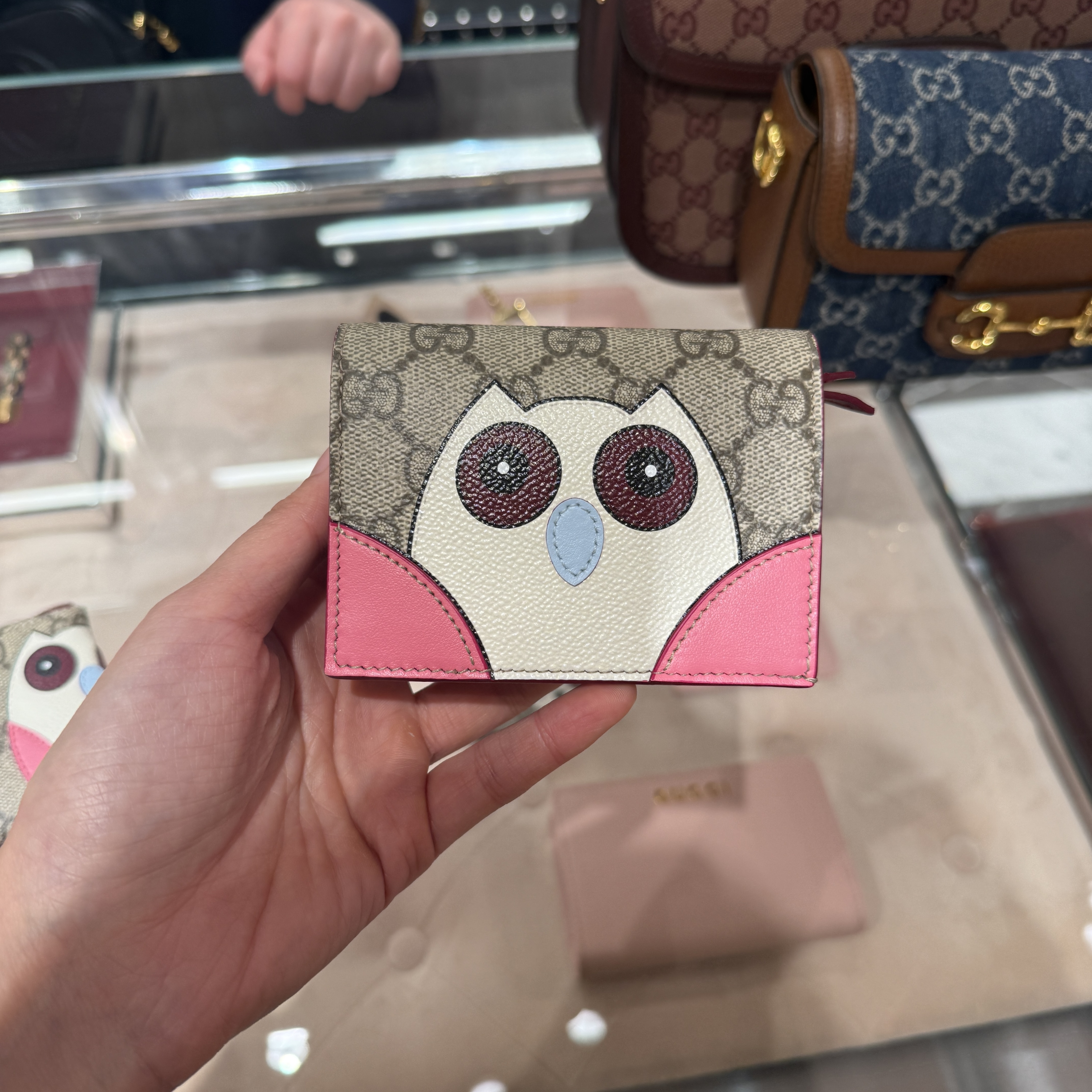 Gucci Owl Small Wallet Burgundy 818767