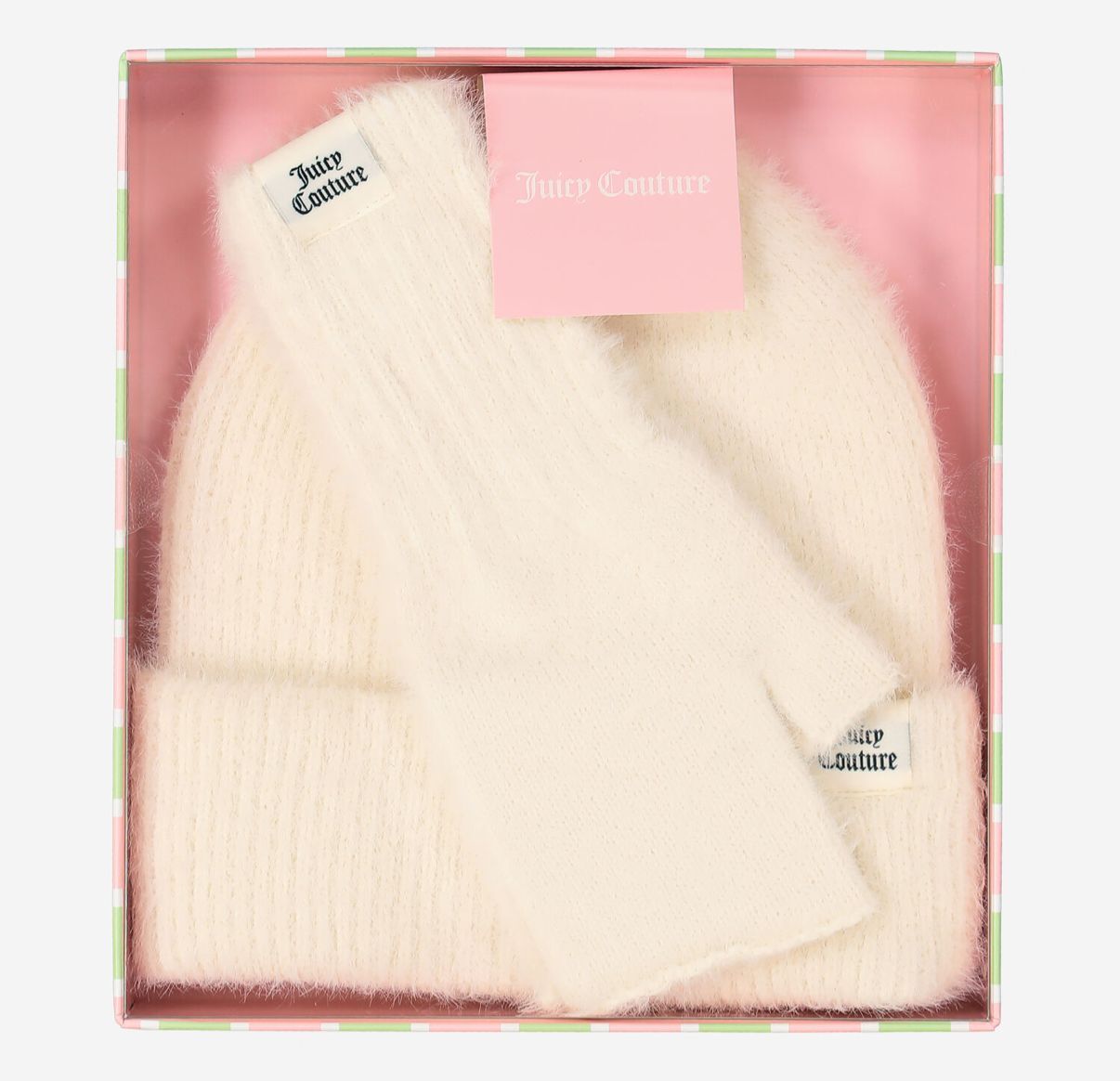 英國代購 (獨立訂單)-JUICY COUTURE  Knitted Gloves  Hat SeT 🎄香港現貨🎄