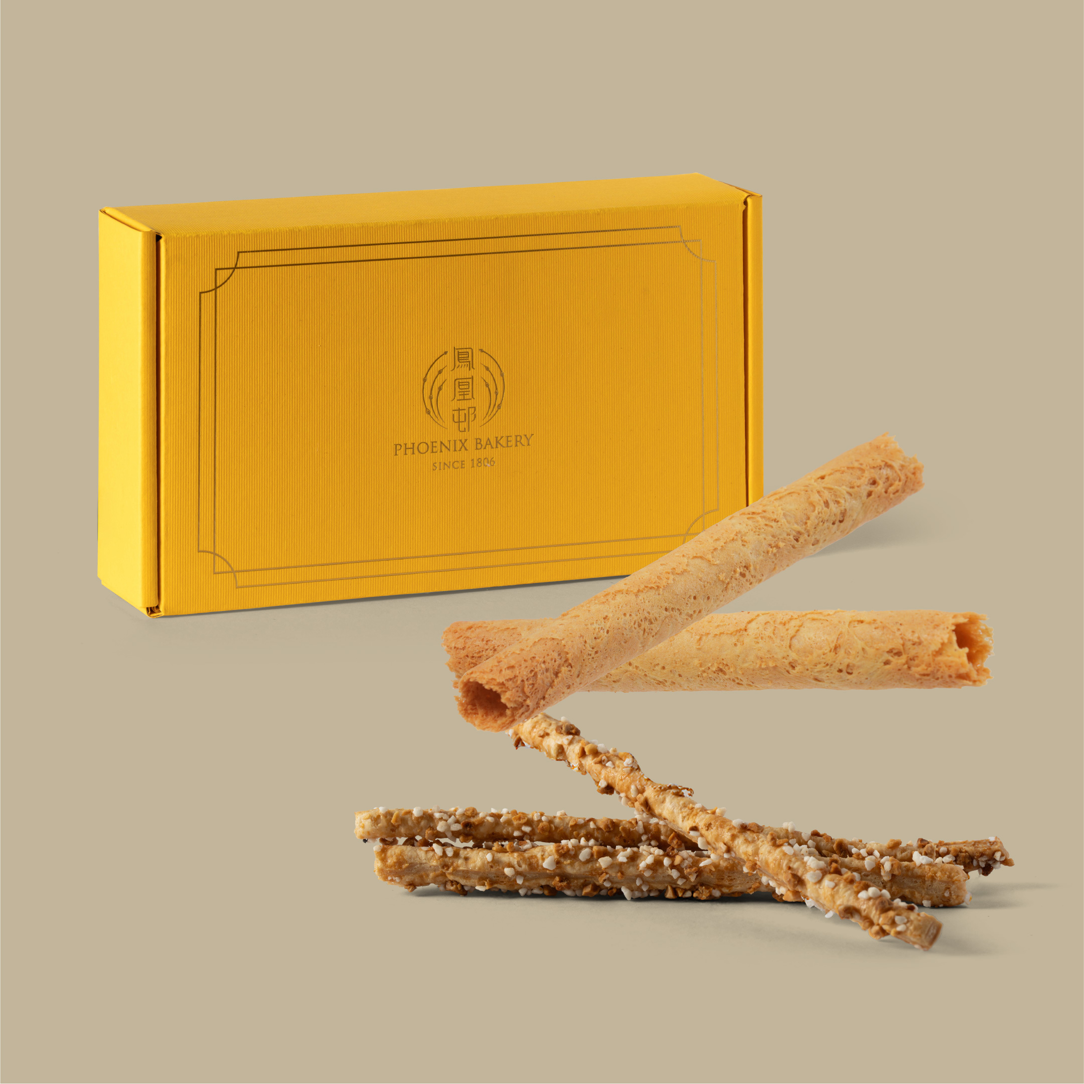 原味蛋卷配杏仁酥條