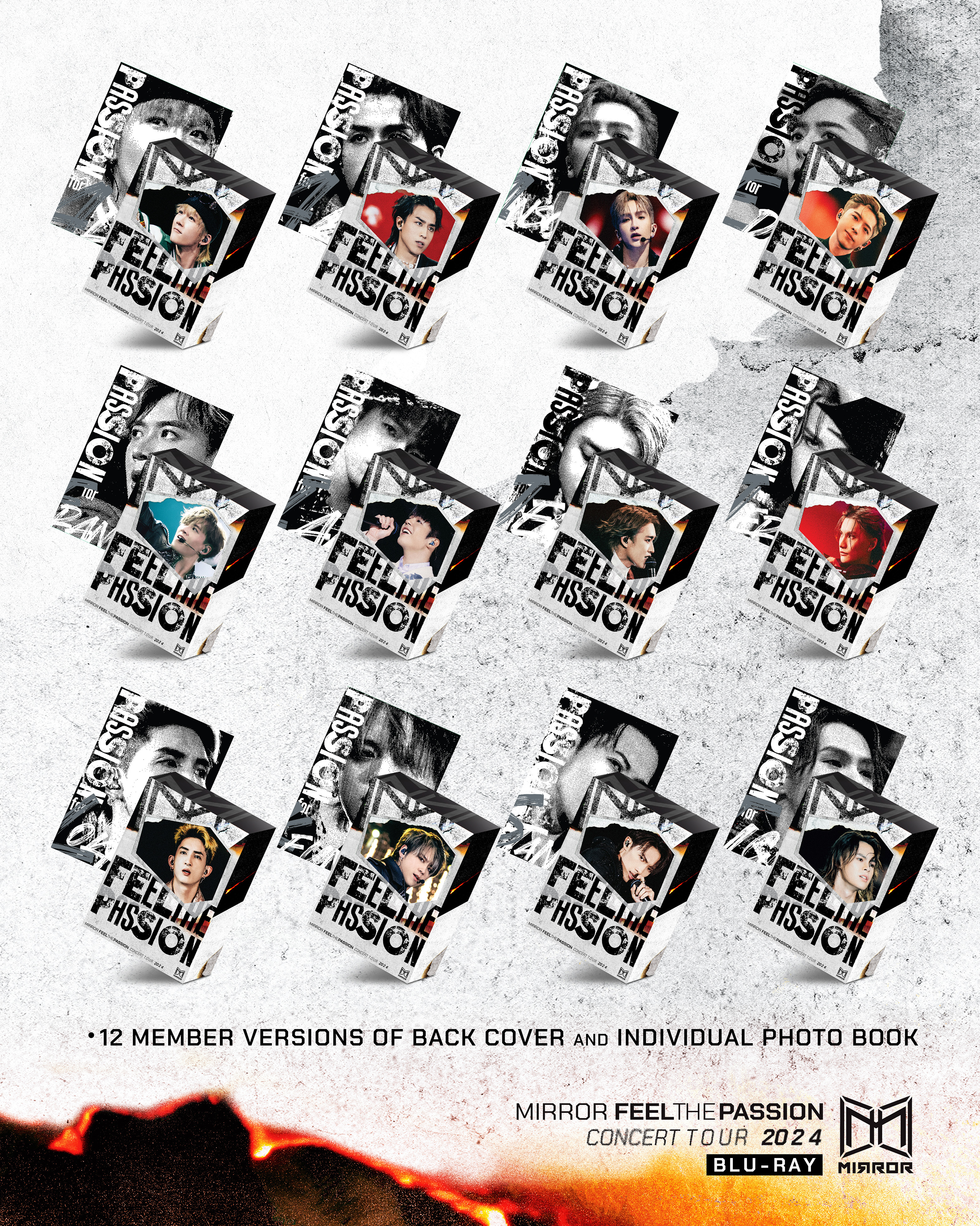 本地/海外郵寄: MIRROR FEEL THE PASSION CONCERT TOUR 2024 (2Bluray)