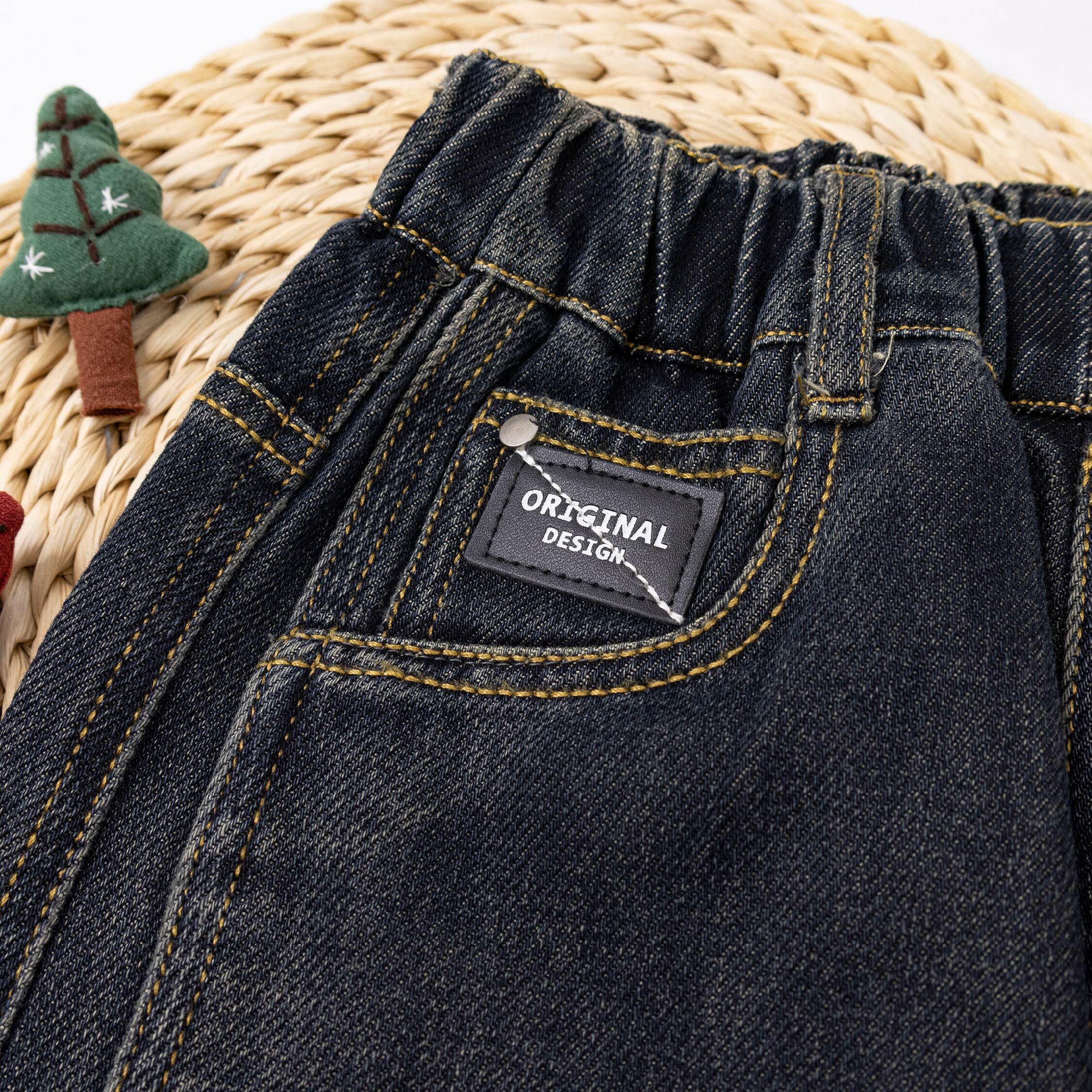 【H55577】美式街頭立體縫線牛仔褲