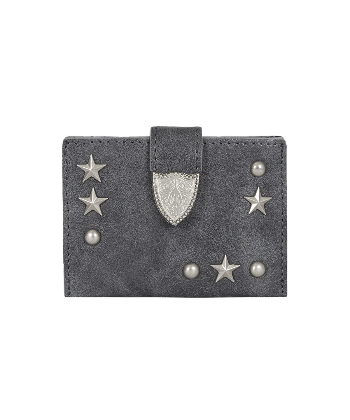 illigo - western accordion card wallet (charcoal)