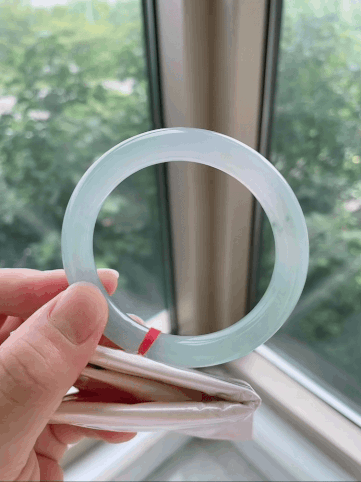 10235839 56mm冰紫翡翠圓條手鐲 (54-56)