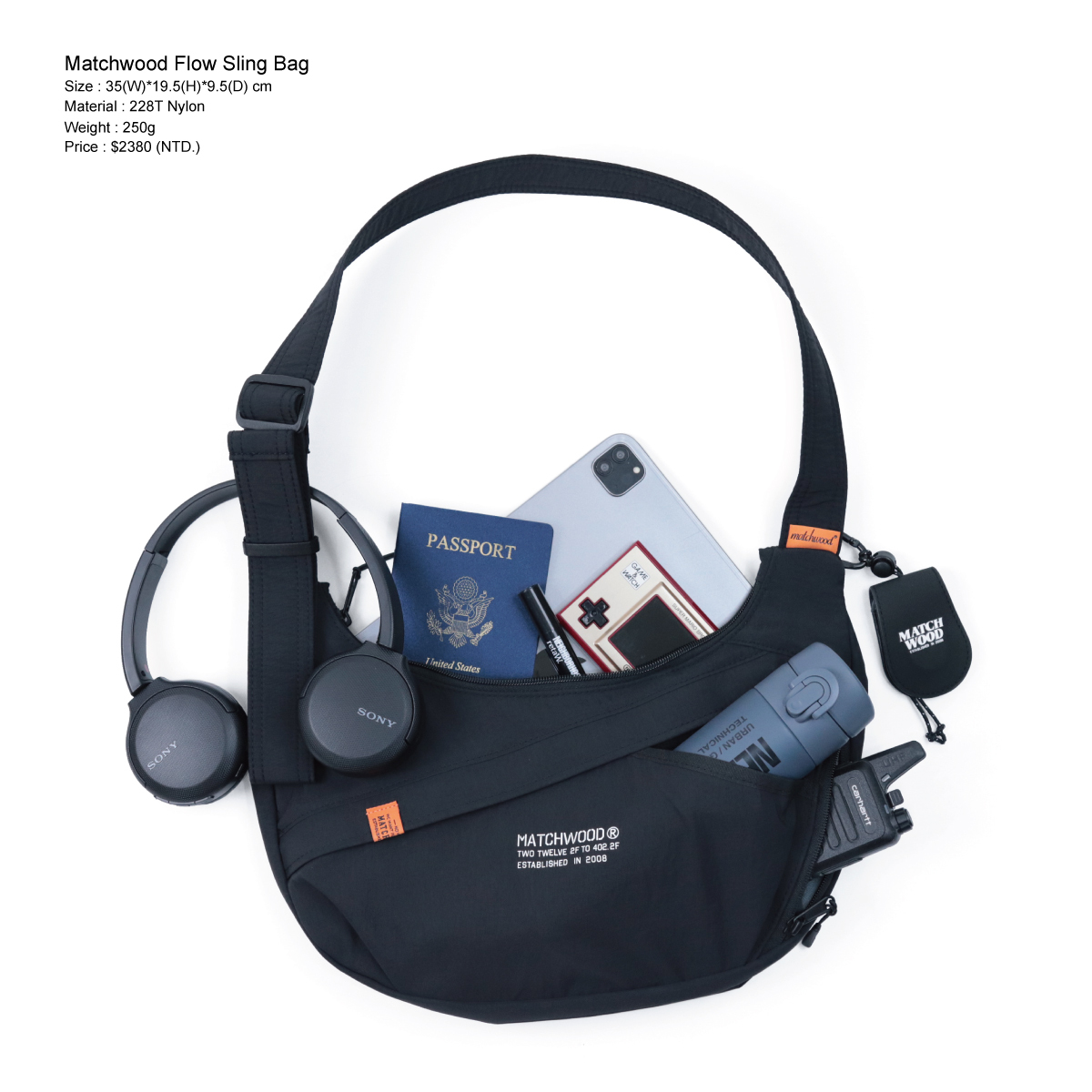 Flow Sling Bag 輕量日常斜背包