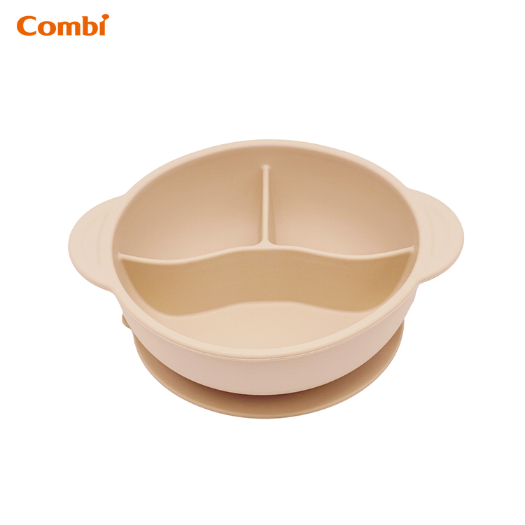 鉑金矽膠分隔吸盤餐碗 (愛睡熊貓) -81401