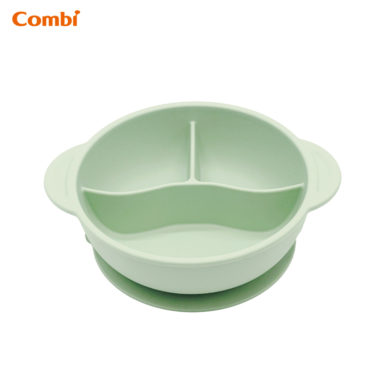 鉑金矽膠分隔吸盤餐碗 (活潑恐龍) - 81402