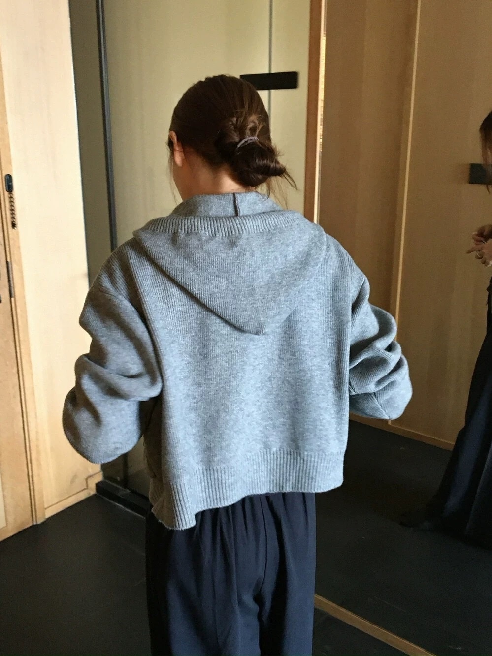 1766 連帽雙拉鍊針織外套