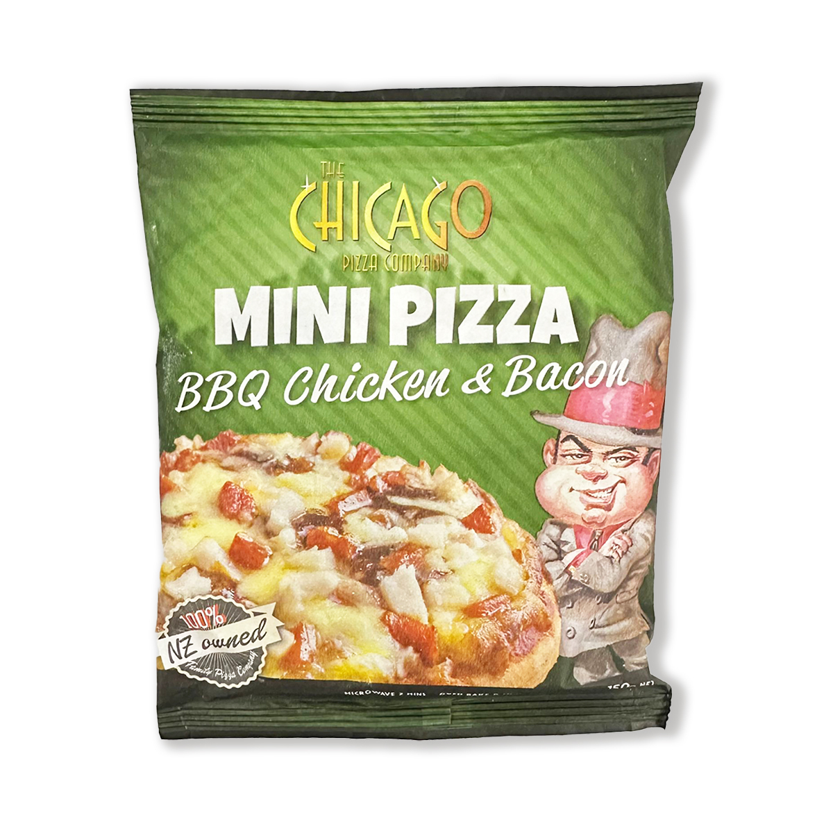 紐西蘭BBQ燒雞培根迷你Pizza (約5吋直徑)｜燒烤煙肉｜加熱即食｜薄餅｜派對小食 (急凍-18℃)