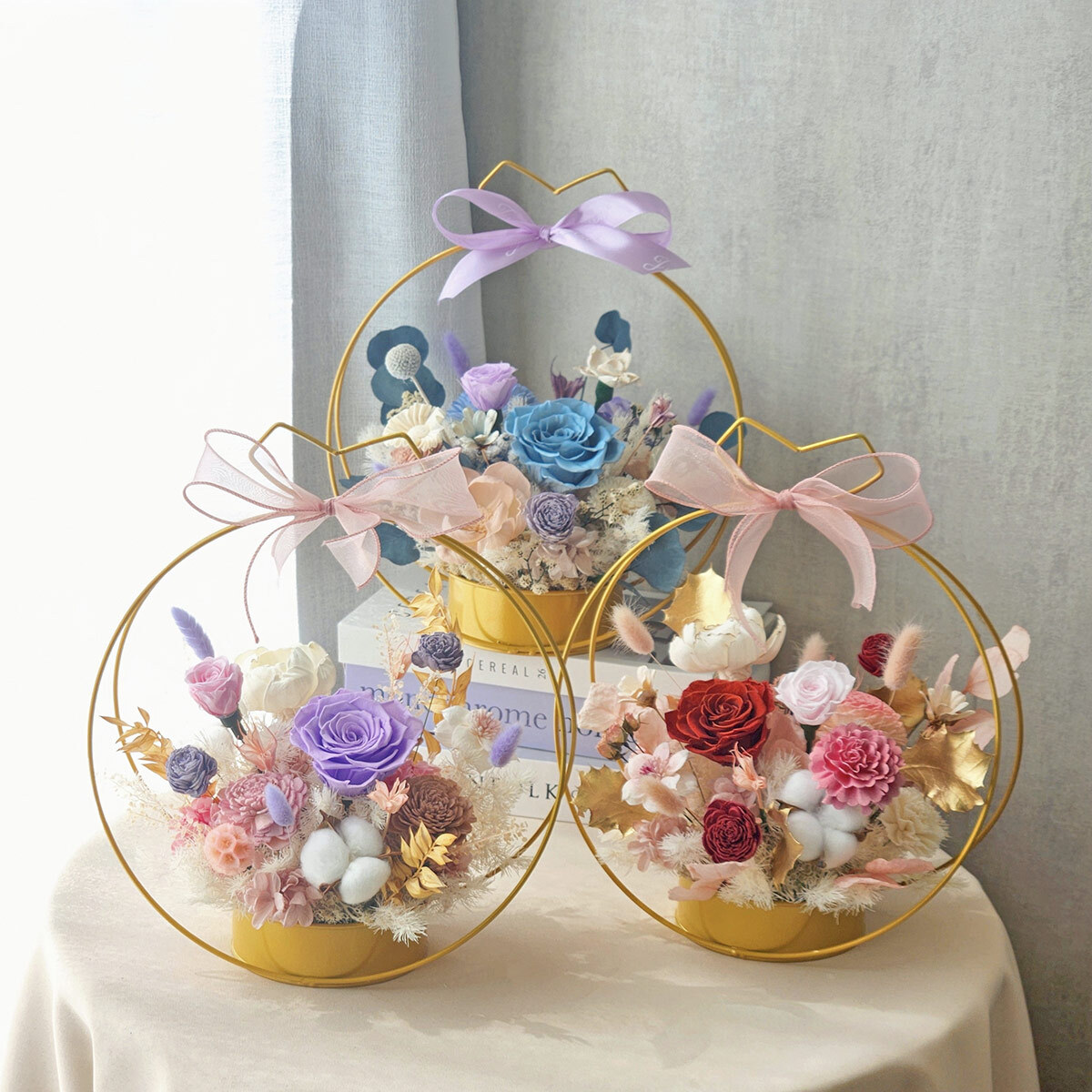 T54｜粉色系金屬花框