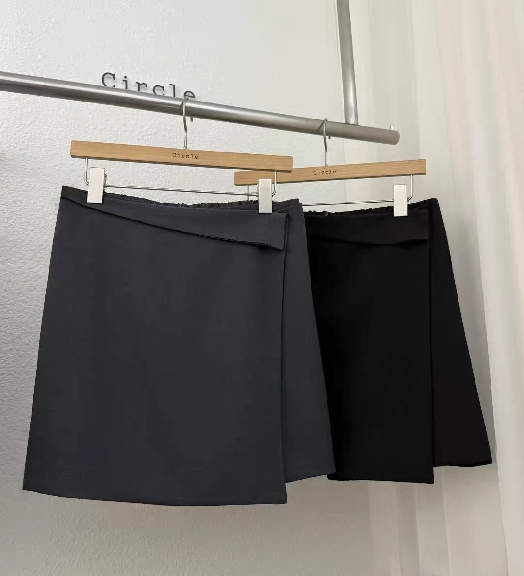 180 正韓不規則鬆緊腰褲裙