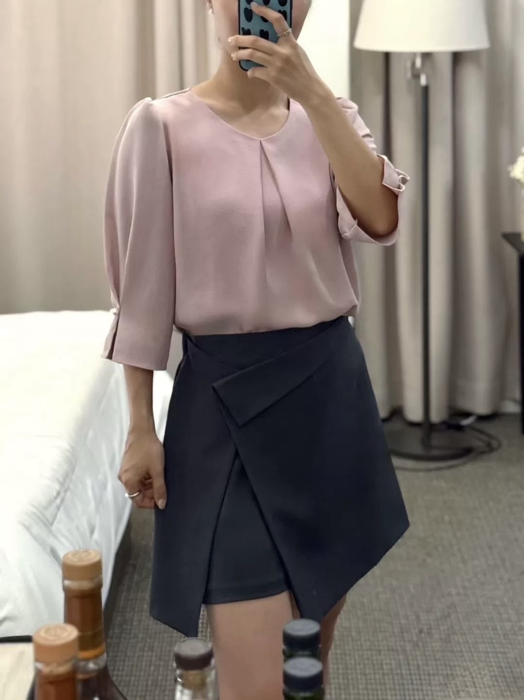 180 正韓不規則鬆緊腰褲裙