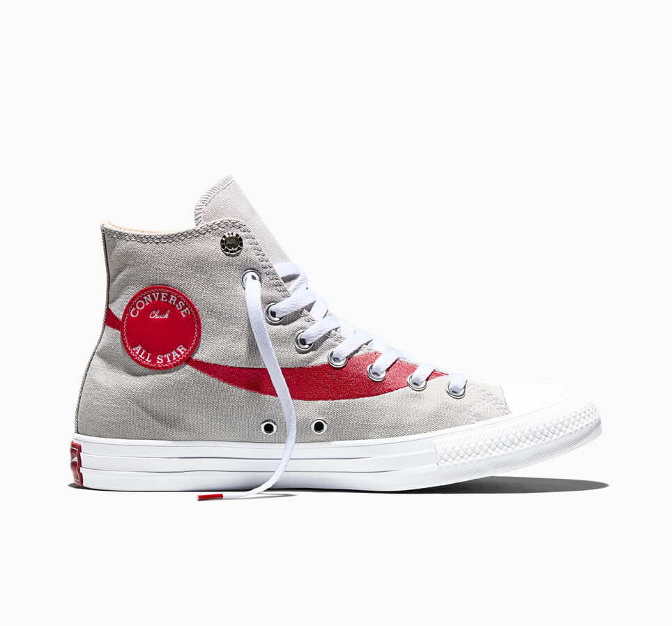 男女鞋 CONVERSE X COCA-COLA CHUCK TAYLOR ALL STAR 灰色 可口可樂 可樂 聯名款 高筒 帆布鞋【A18436C】