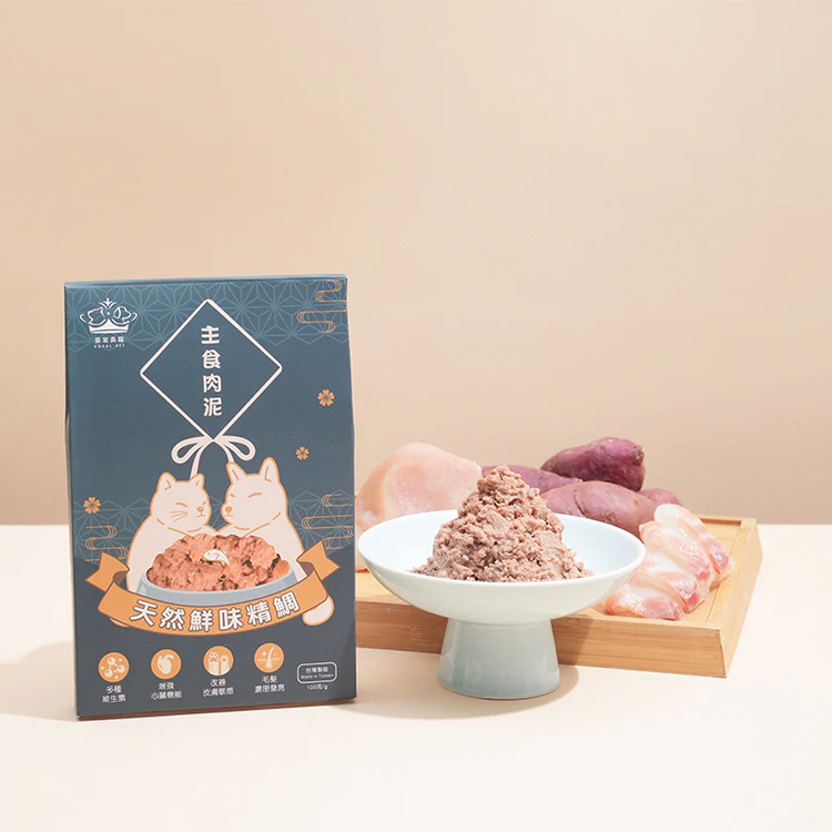 皇室貴寵 天然鮮味精鯛主食肉泥 100g (貓狗適用)