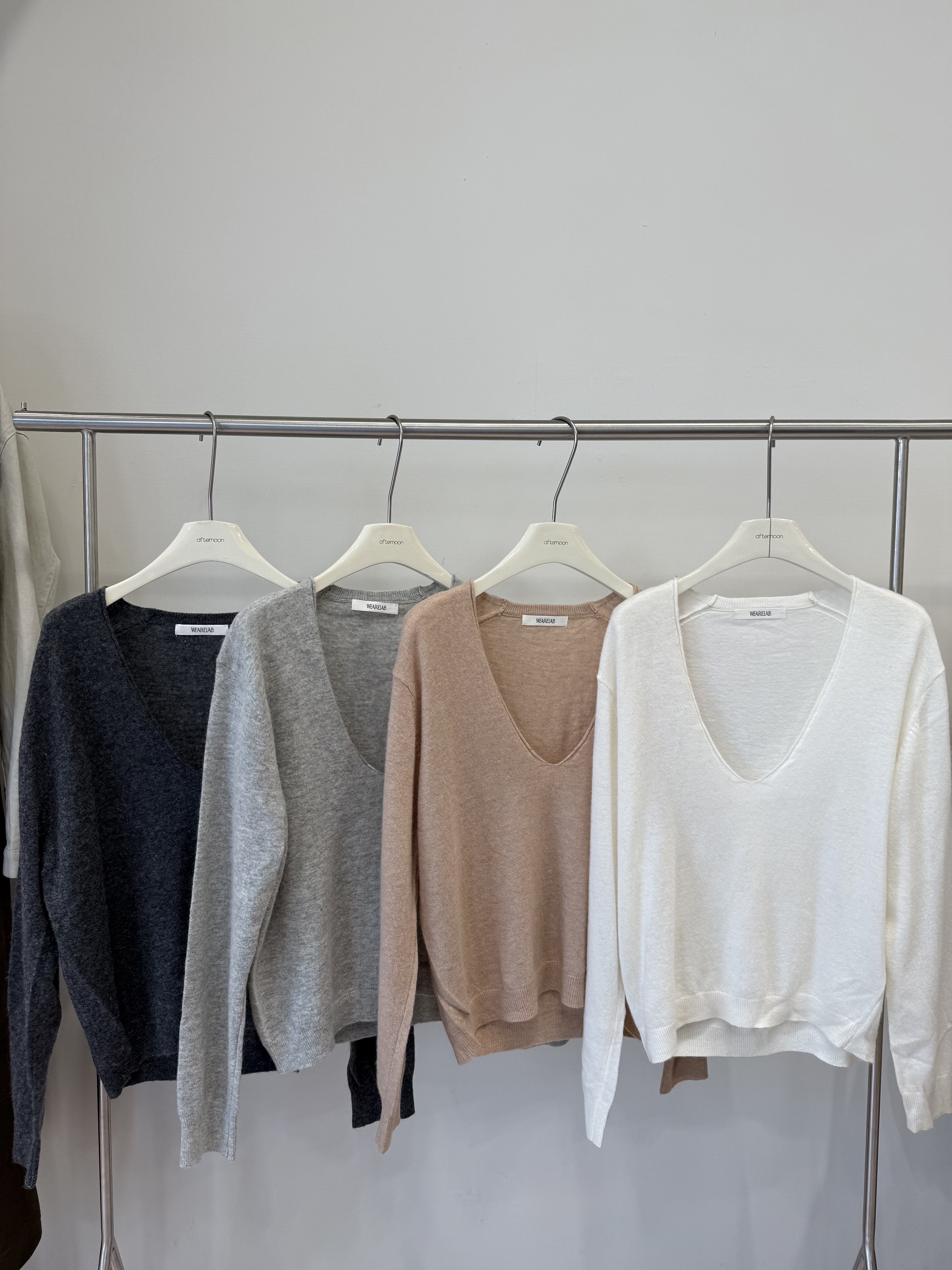 1287 大V領寬鬆羊毛衣