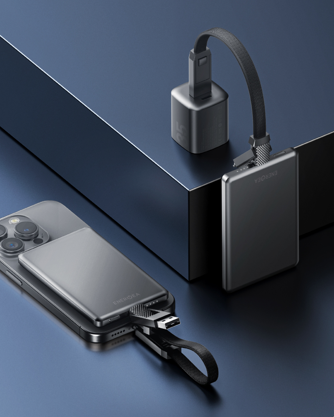 ENERGEA ALUPAC Air 5000mAh PD20W 磁吸鋁殼無線快充行動電源