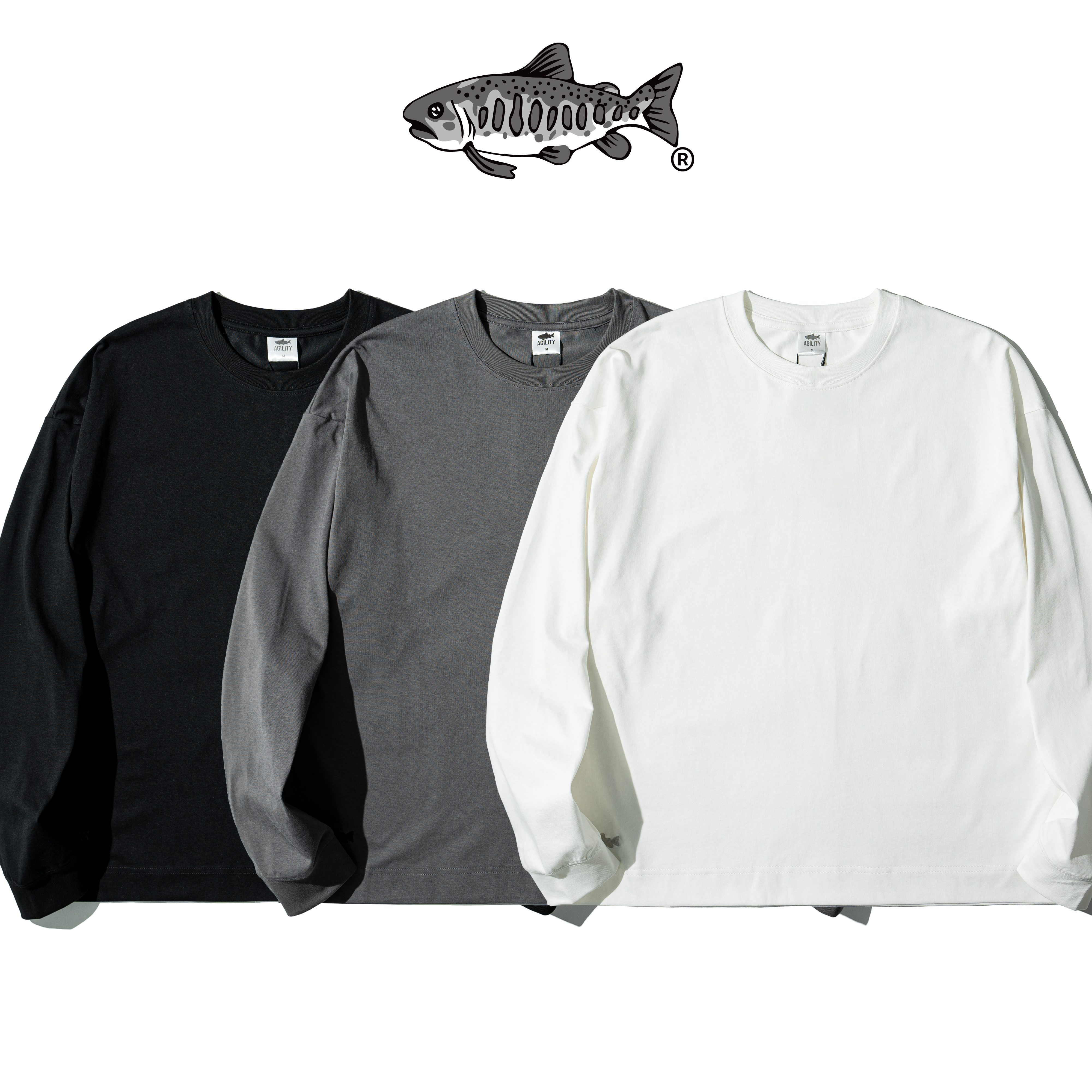 AGILITY Sorona® Boxy LS Tee 抗菌涼感 寬短版 長袖Tee [SR8-BX]