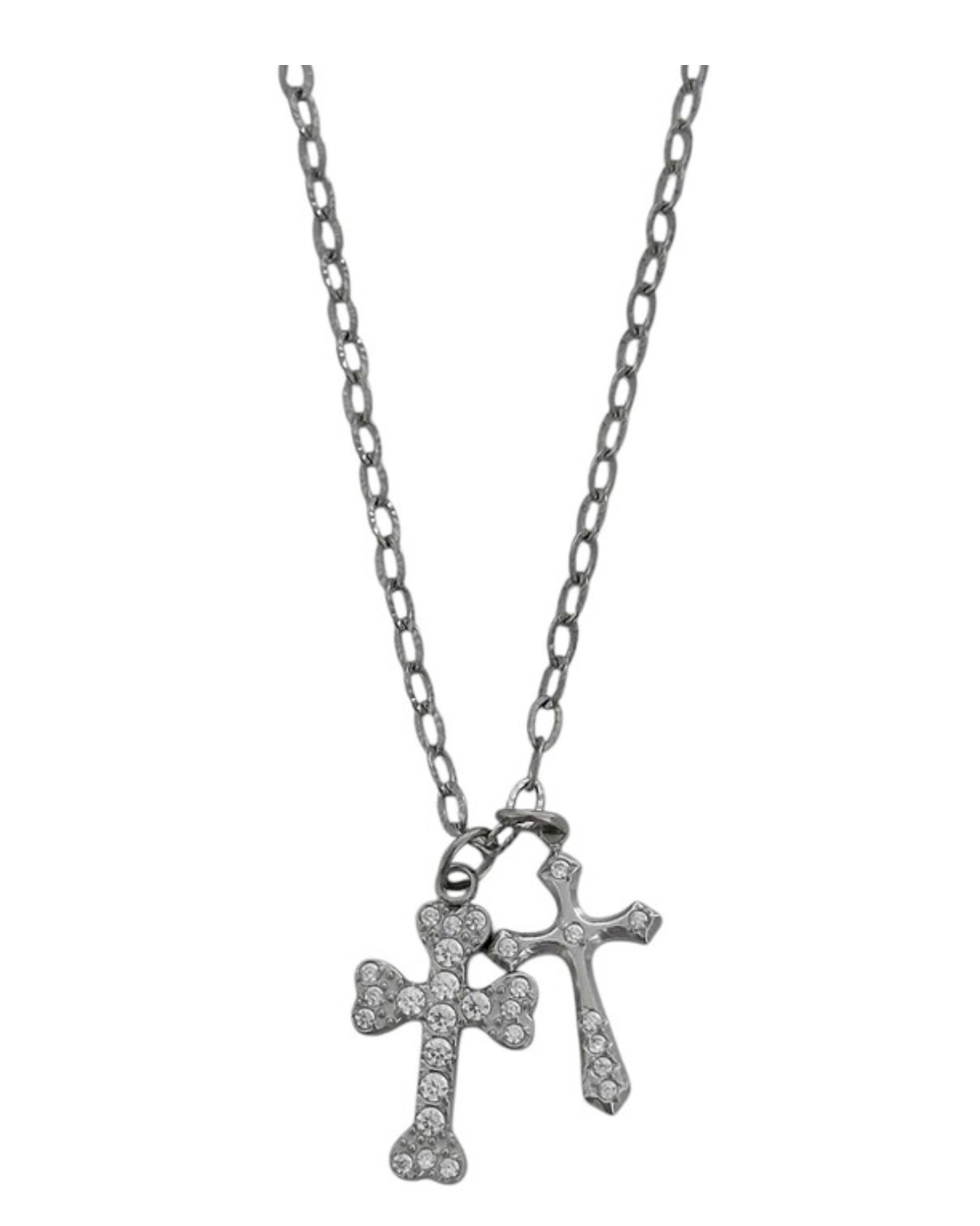 OFUSE - 24 winter - cubic cross necklace