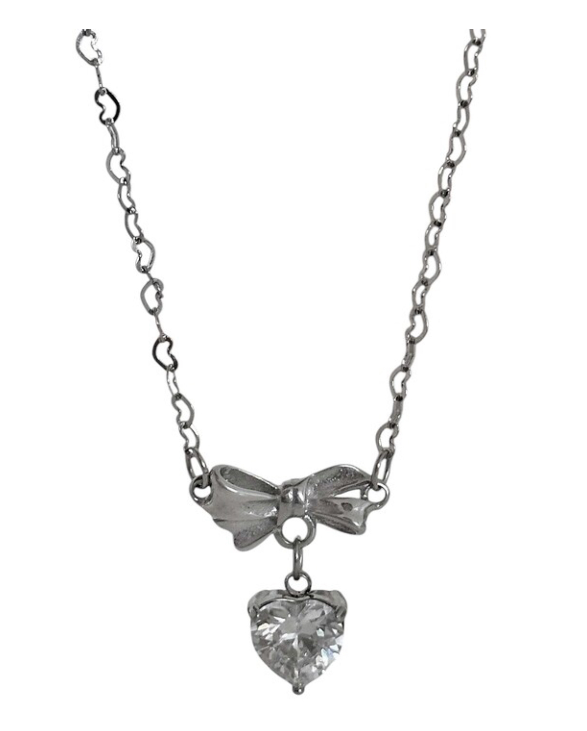OFUSE - 24 winter - cubic heart necklace