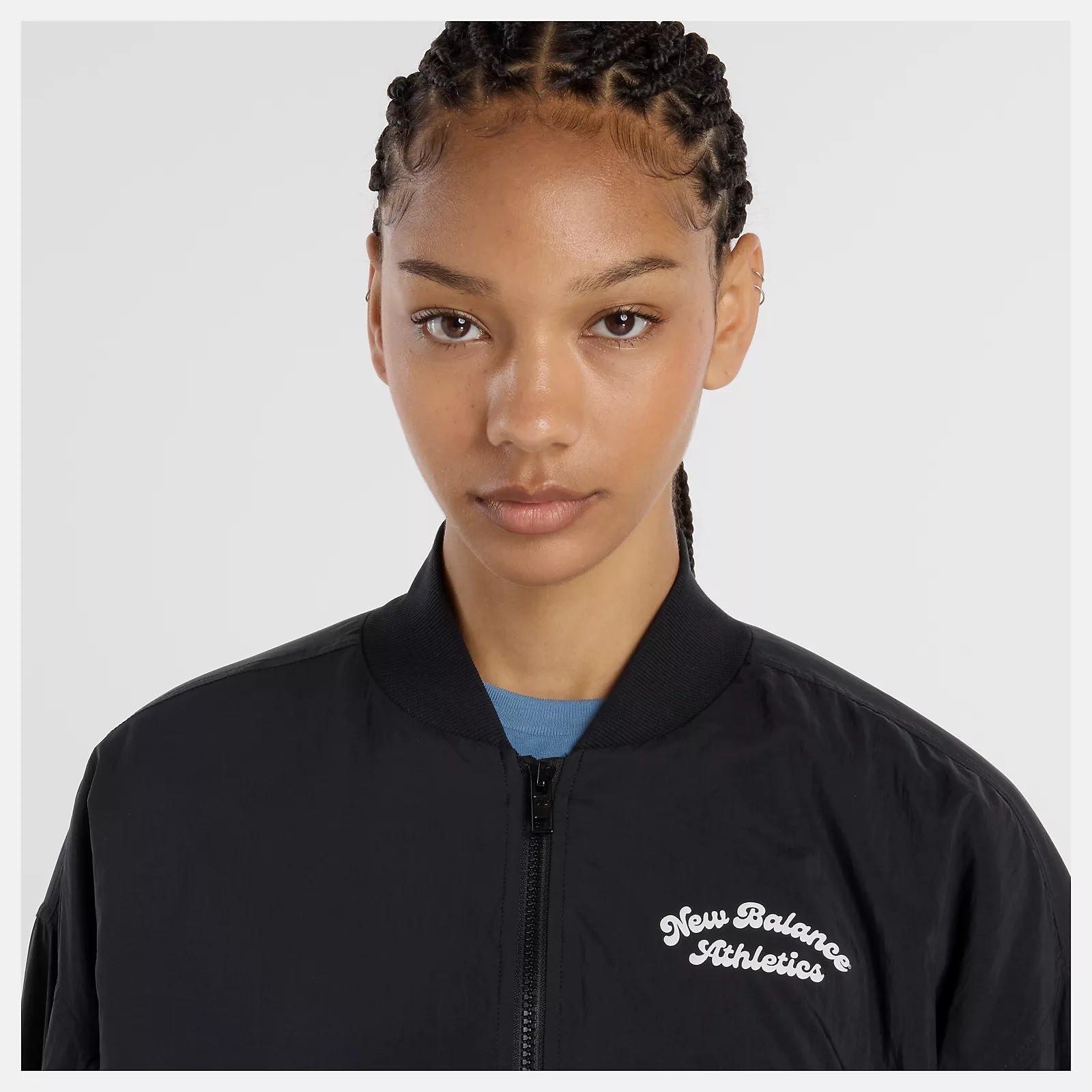 NEW BALANCE 外套 NB 黑色 鋪棉 防潑水 棒球外套 女 WJ53502BK