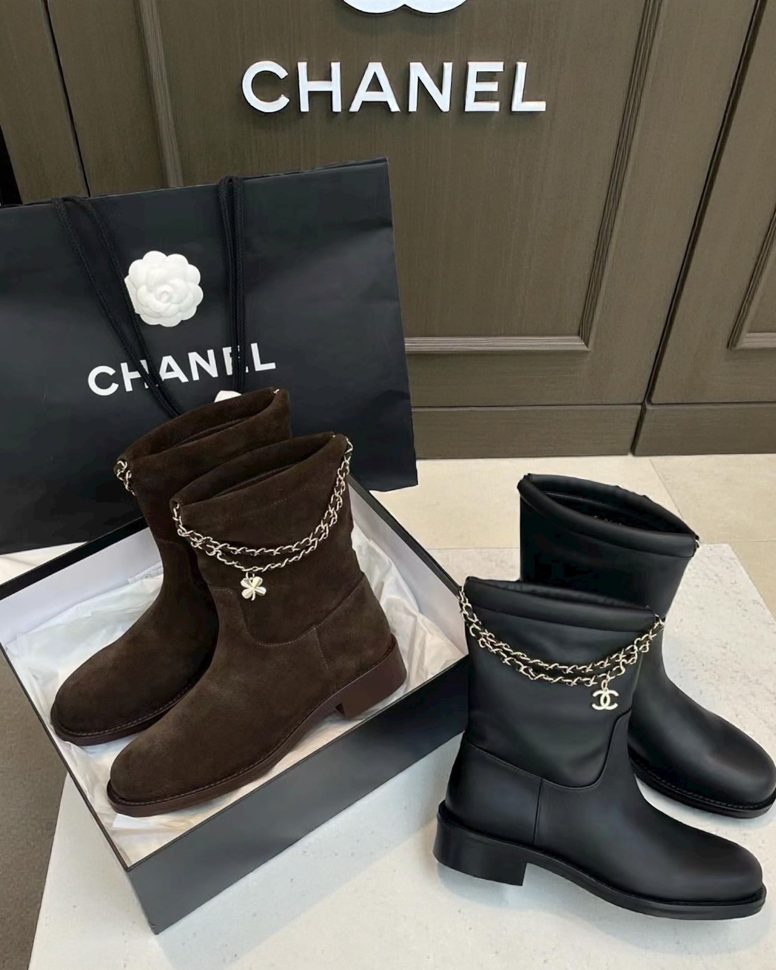 CHANEL 2025B秋冬短靴