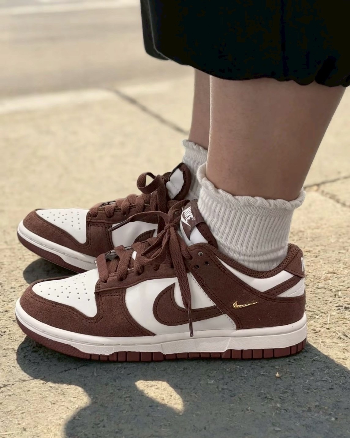 Nike Dunk Low "Red Sepia" 磚紅 酒紅 紅棕色 螺紋小金勾 復古 麂皮 低筒休閒鞋 女鞋