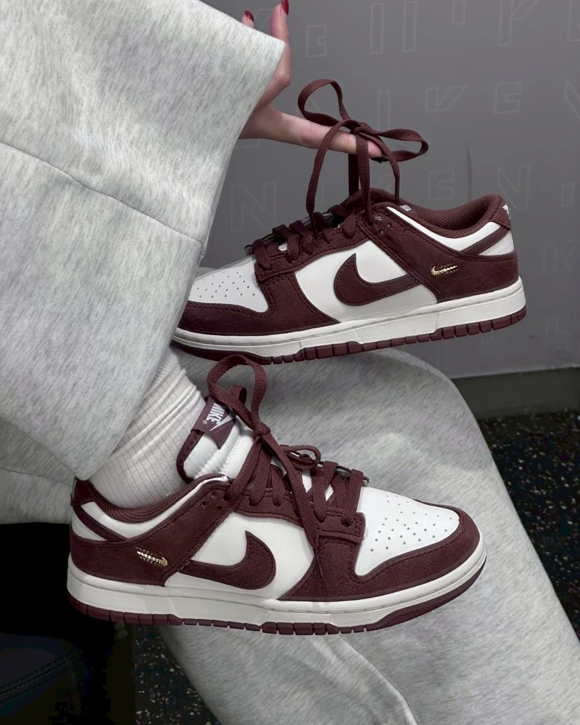 Nike Dunk Low "Red Sepia" 磚紅 酒紅 紅棕色 螺紋小金勾 復古 麂皮 低筒休閒鞋 女鞋