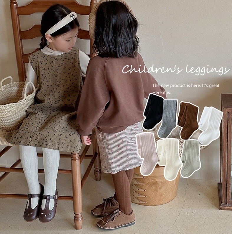 純色麻花針織褲襪(S-XXL)