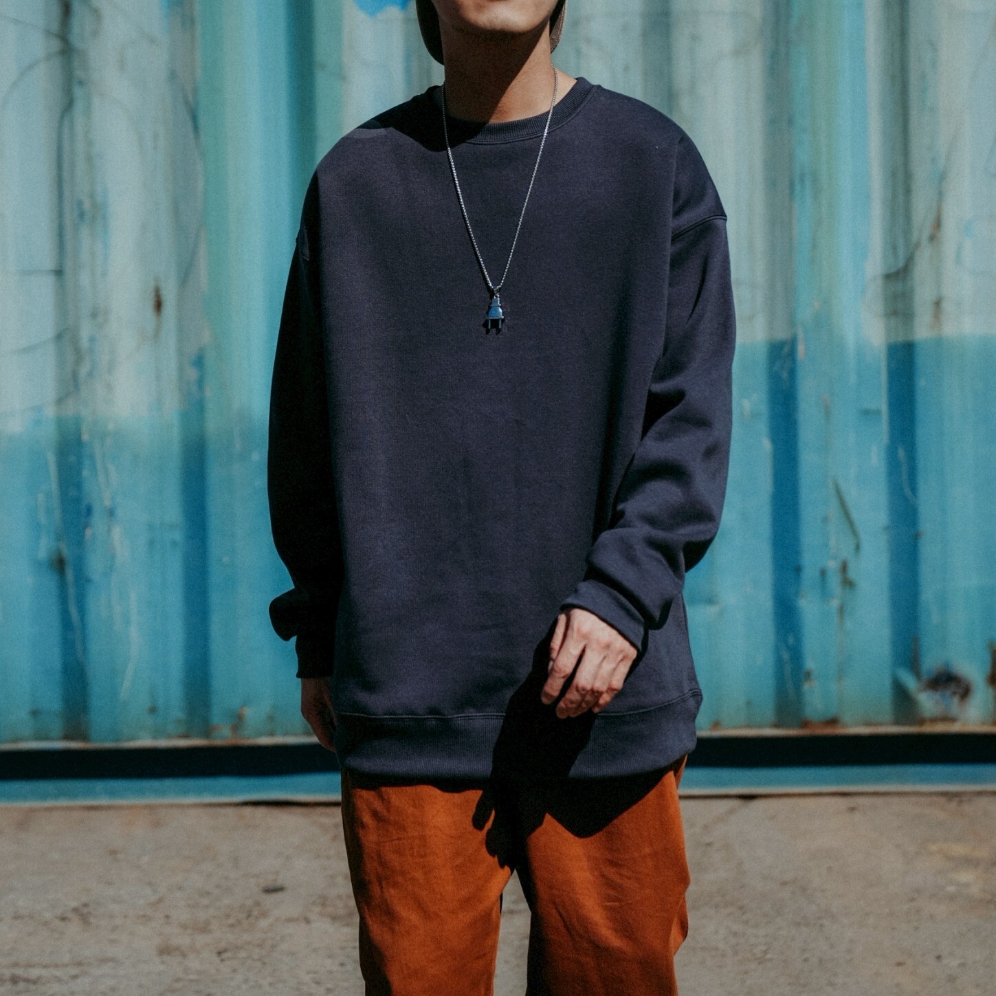 SBG 重磅素面大學T 0952