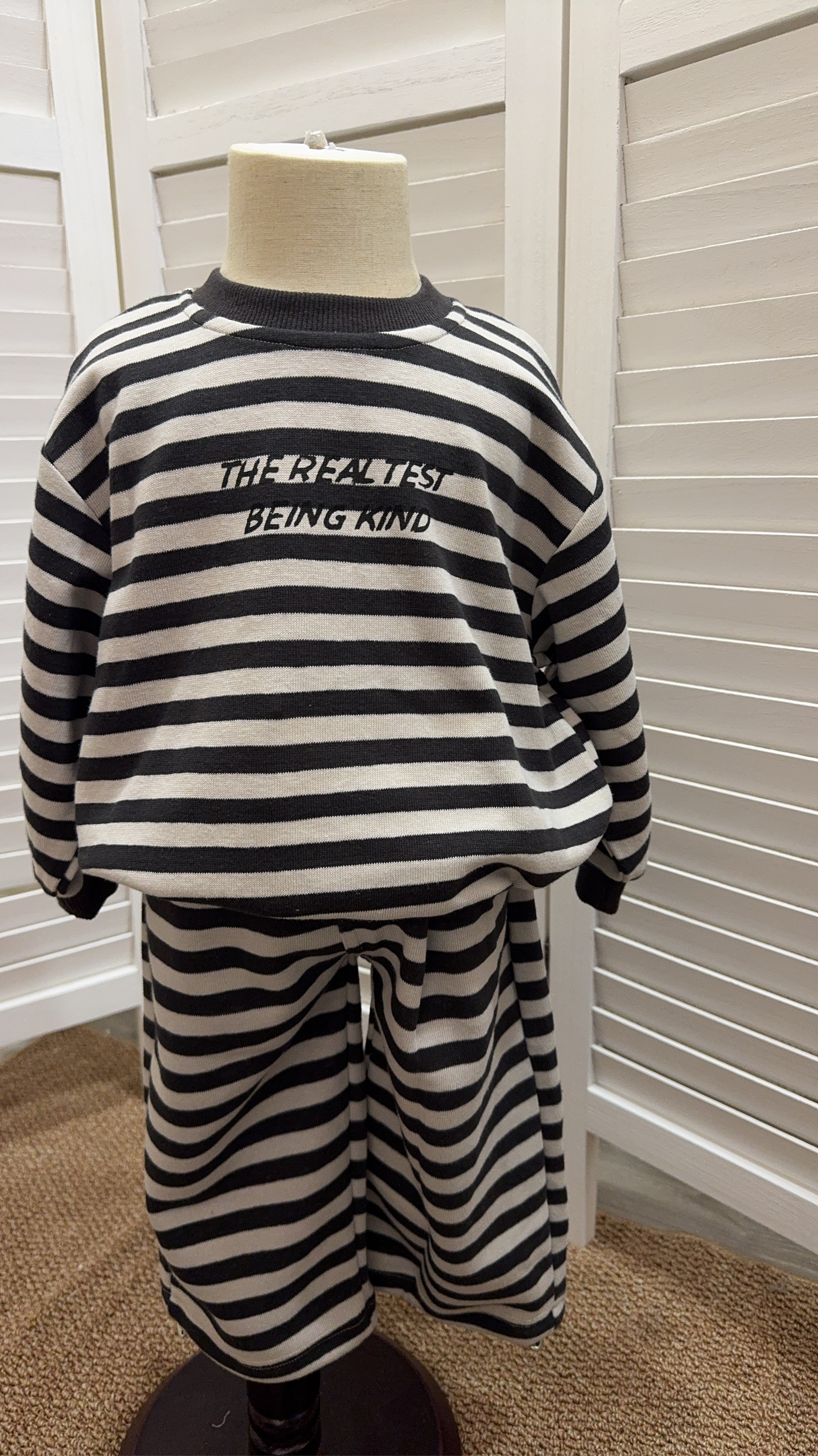 NH6676針織條紋套裝