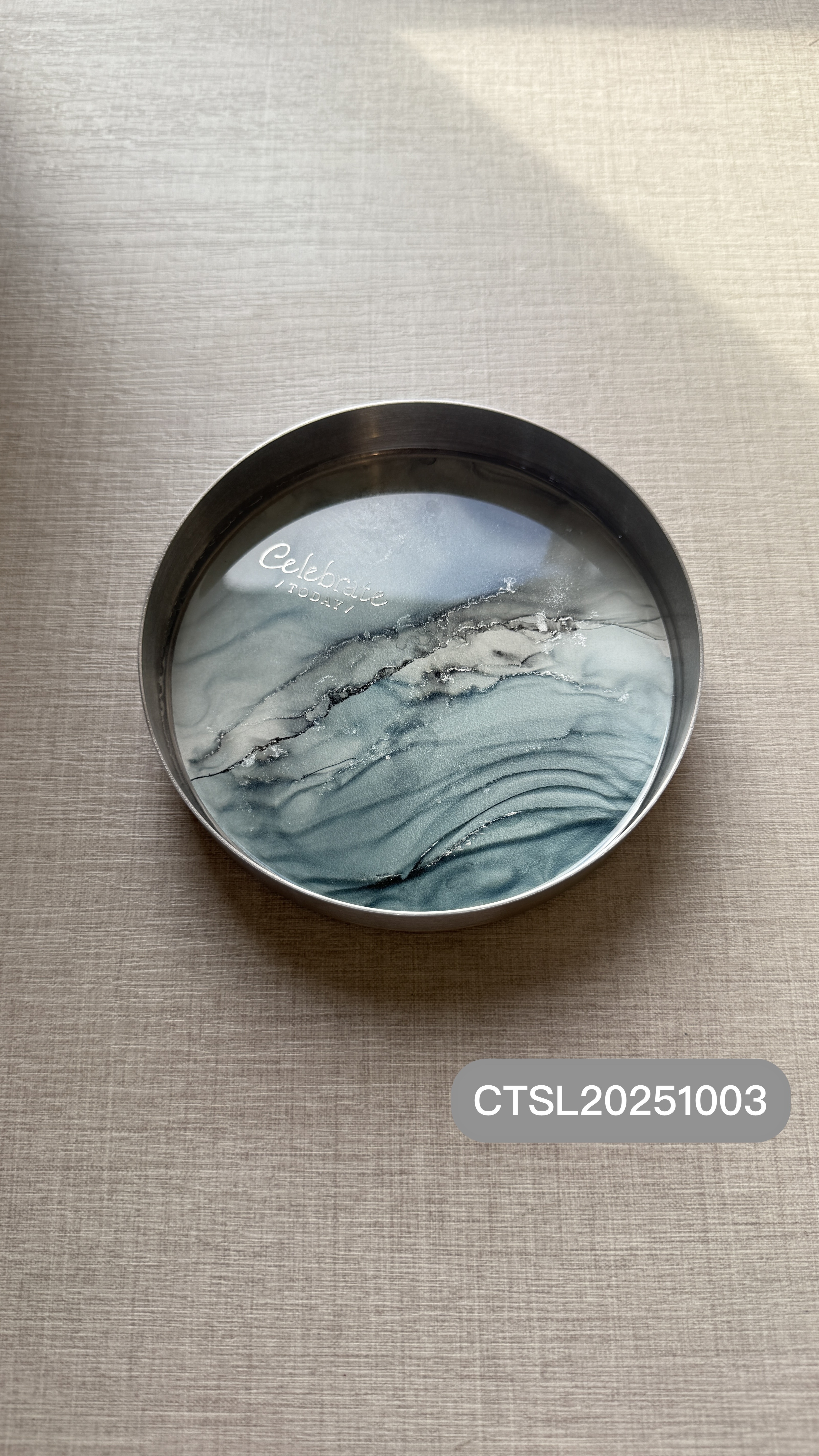 Celebrate today MIT台灣手工製作 酒墨藝術圓形置物盤