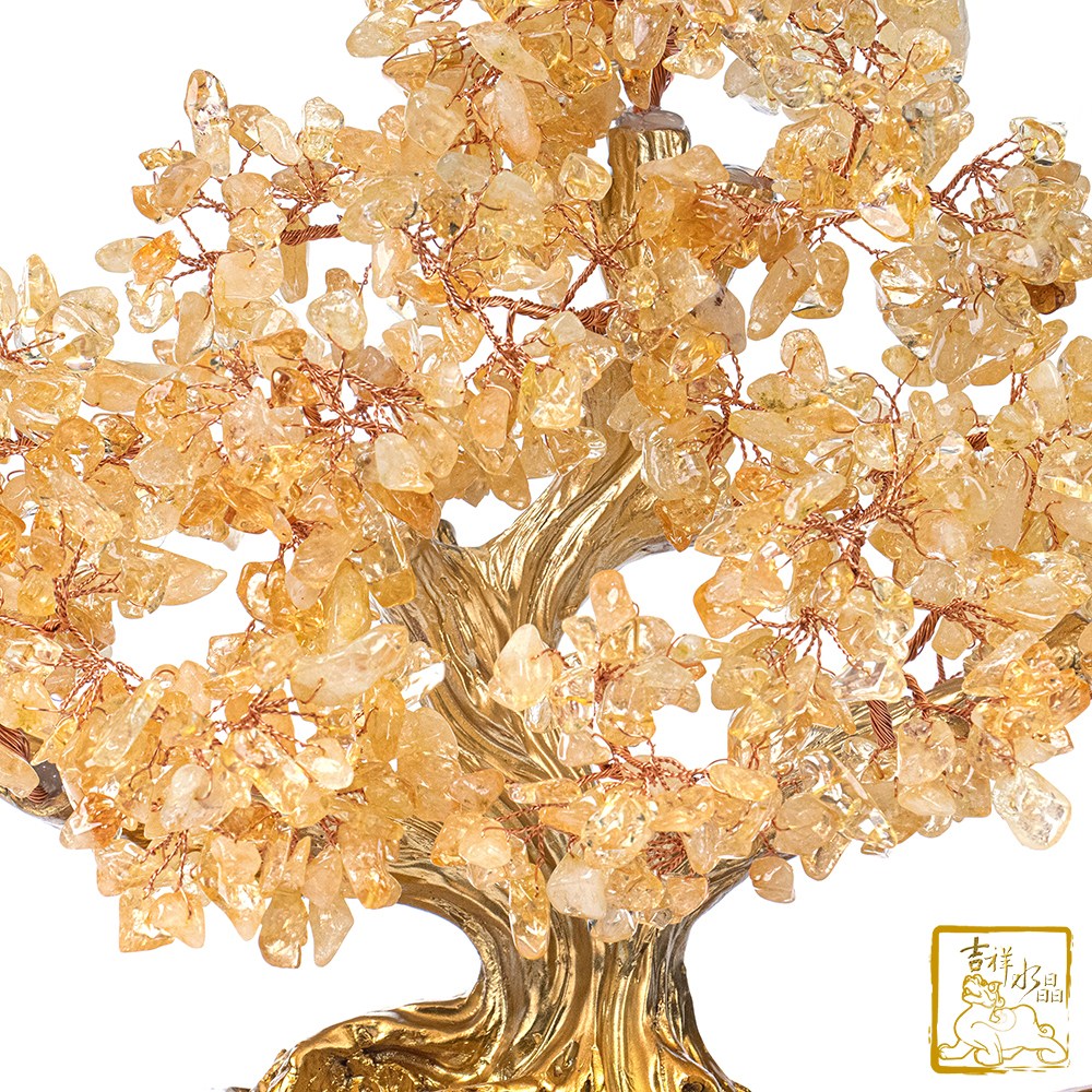 黃水晶滿載而歸發財樹1.97kg 一帆風順【吉祥水晶專賣店】