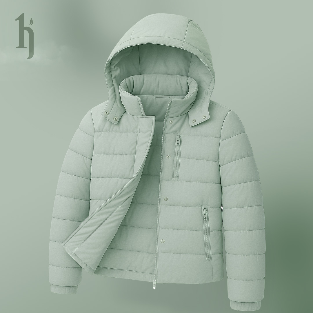 蓄熱雲絲絨外套-莫迪綠