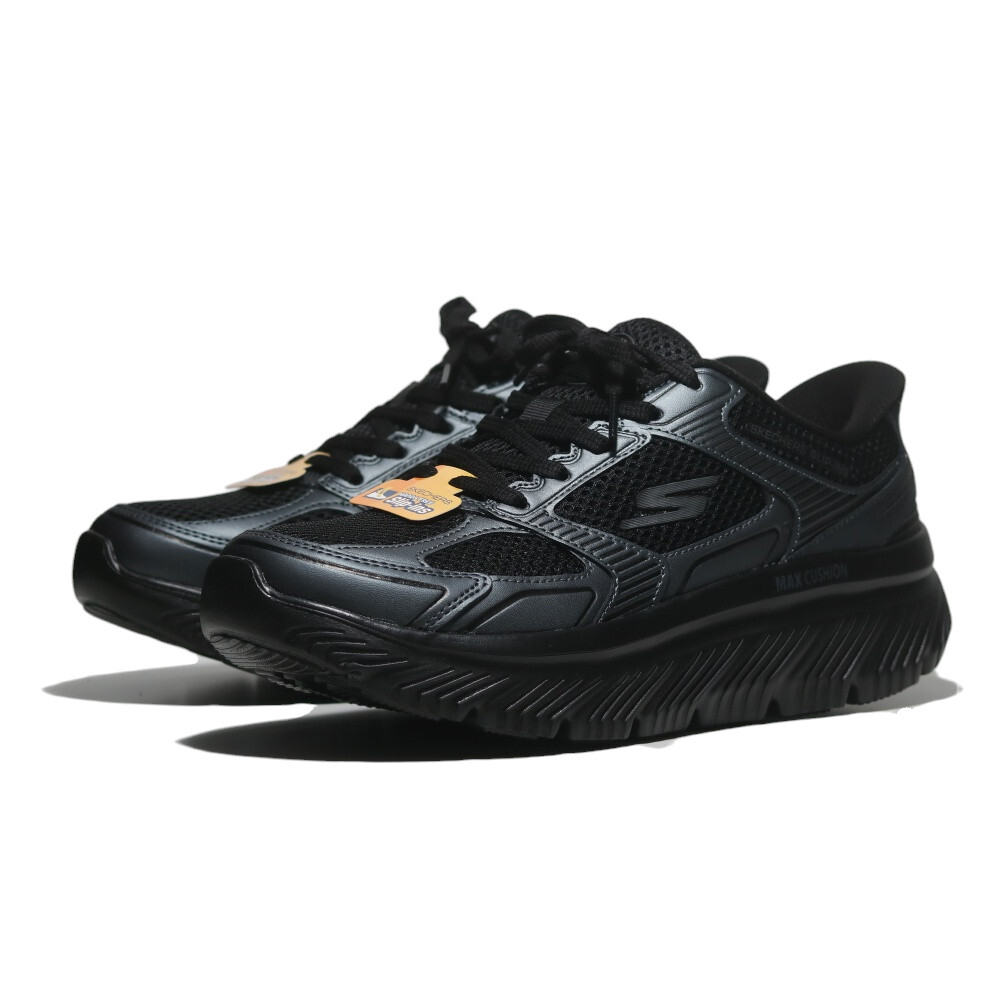 SKECHERS 健走鞋 MAX CUSHIONING 黑色 瞬穿 緩震 男 217127BBK