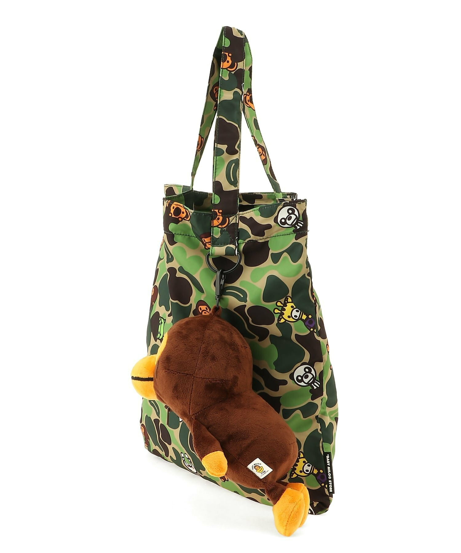 2025AW BAPE A BATHNIG APE BABY MILO STORE PLUSH DOLL RECYCLE TOTE BAG 托特包 AL70189322