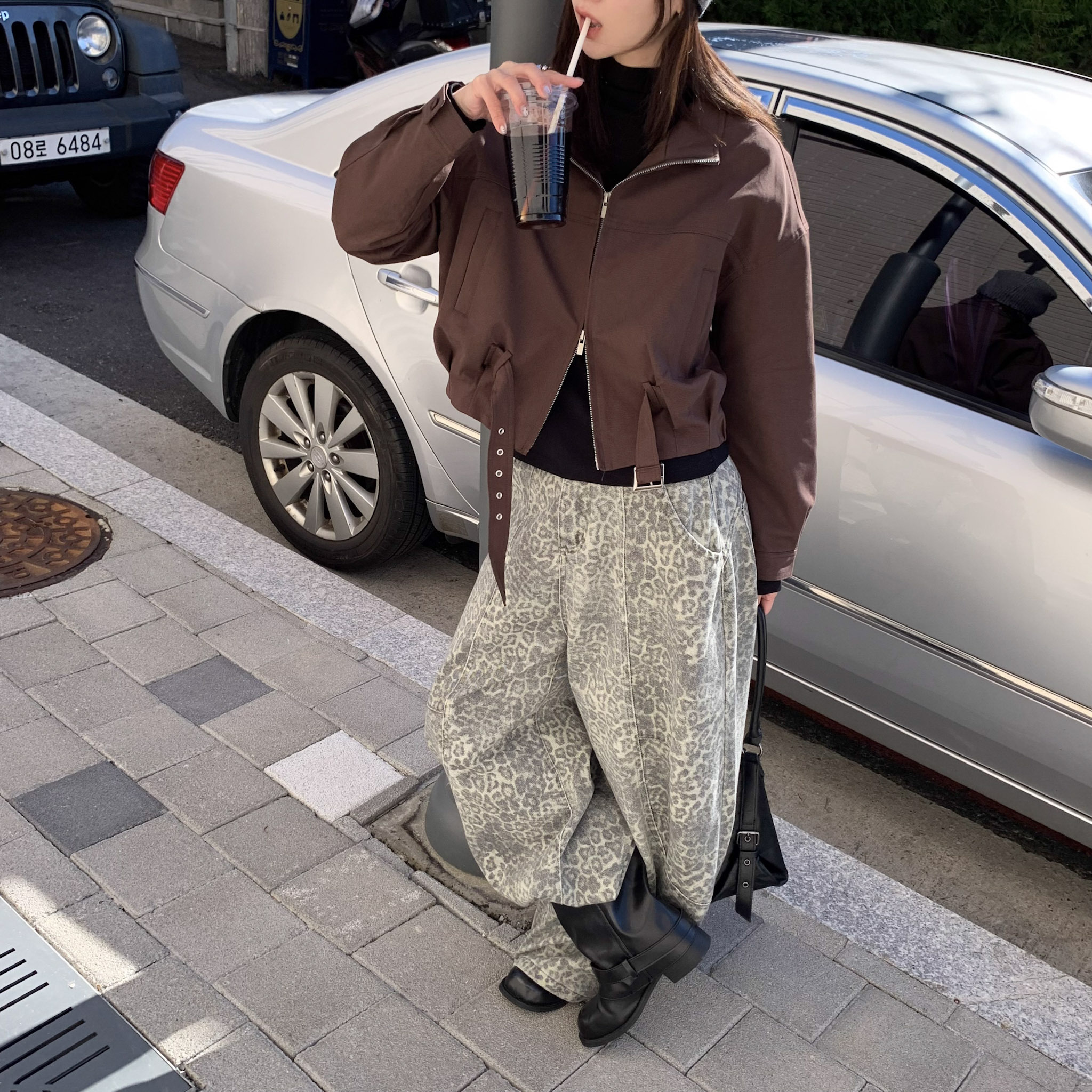 ISA_率性killer 鉚釘細節控雙拉鍊夾克外套_51049