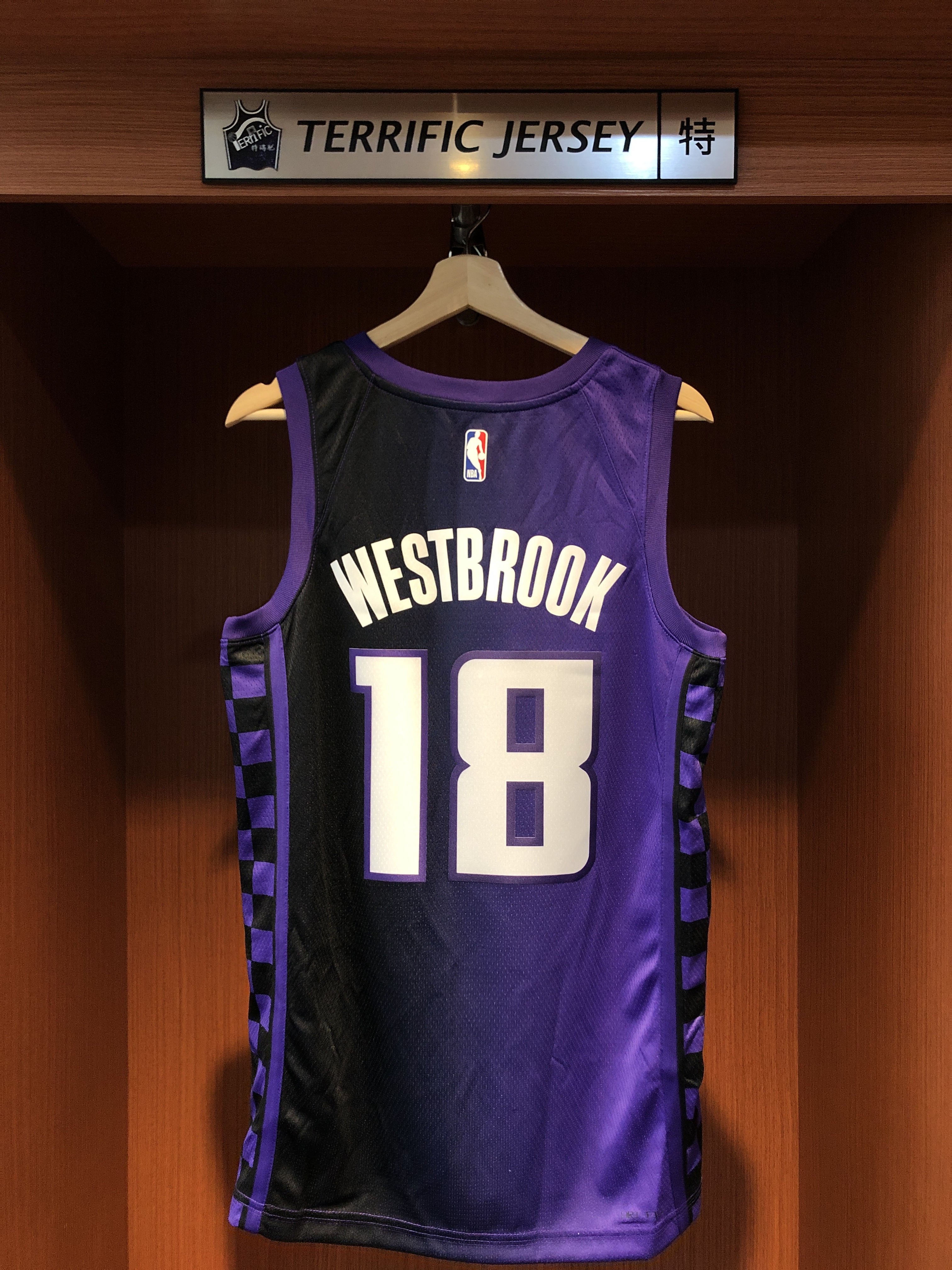 NBA球衣 Russell Westbrook 沙加緬度國王紫 Statement Jordan Swingman 球迷版 熱轉印 全新