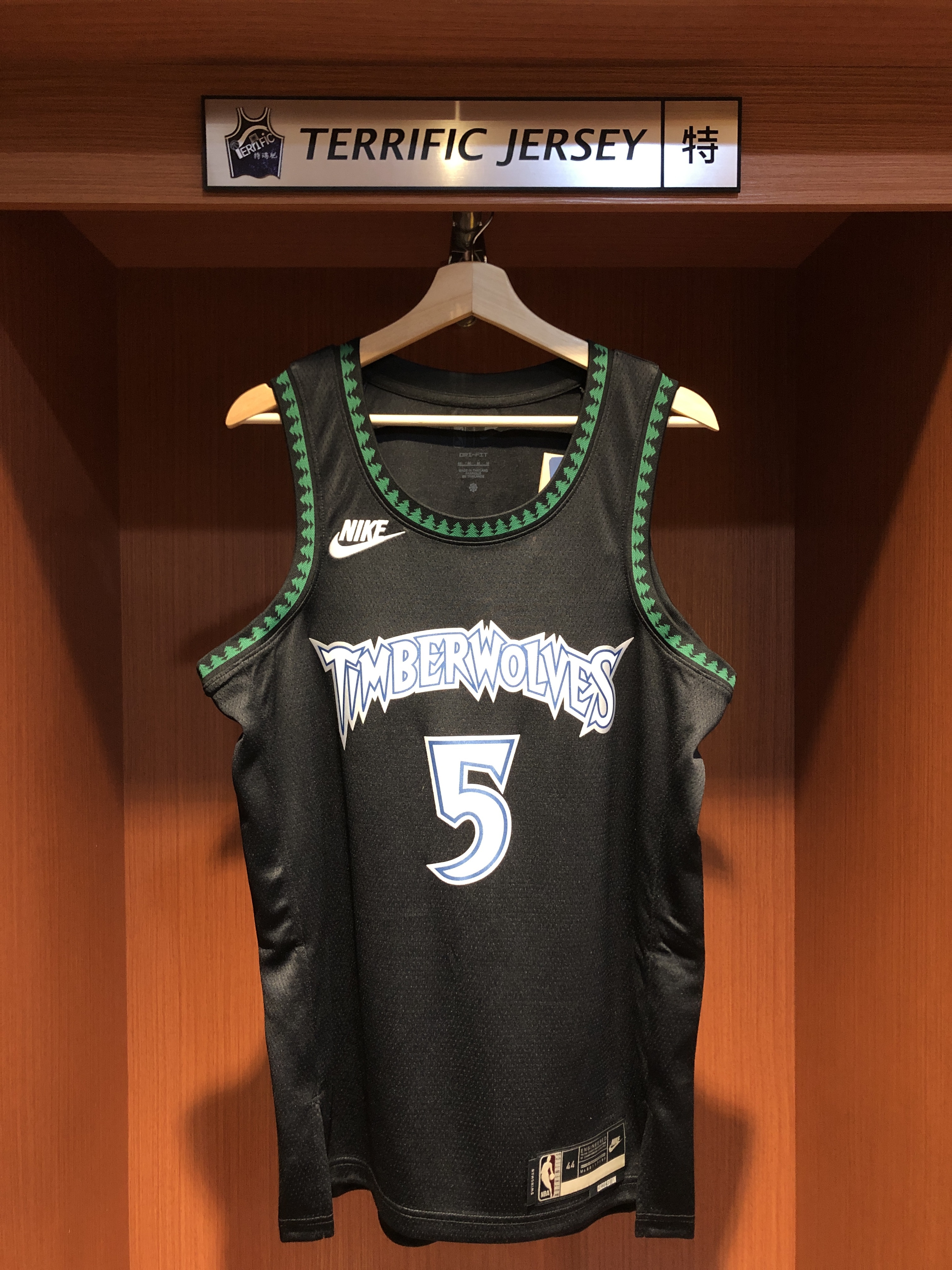 NBA球衣 Anthony Edwards 明尼蘇達灰狼復古 黑森林 25-26 HWC Nike Swingman 球迷版 熱轉印 全新