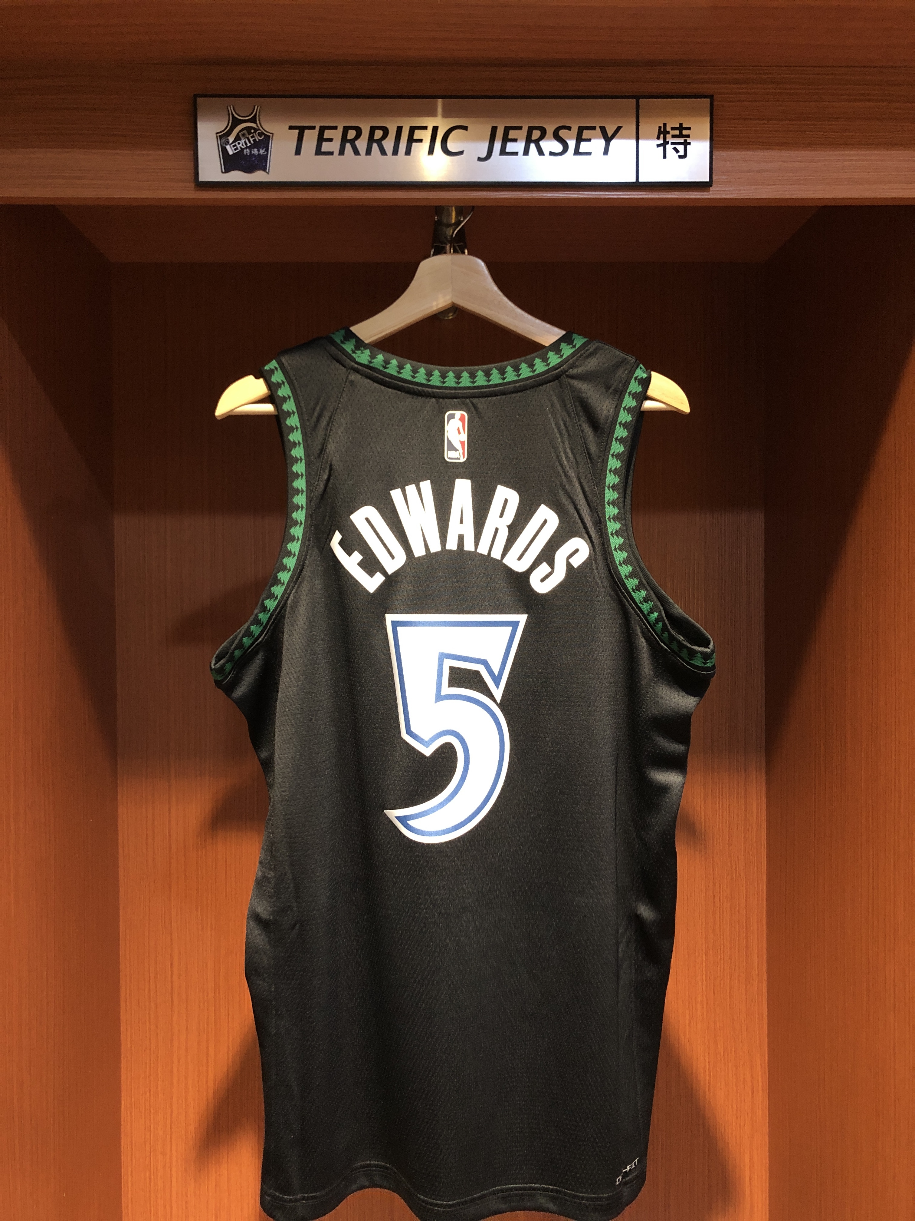 NBA球衣 Anthony Edwards 明尼蘇達灰狼復古 黑森林 25-26 HWC Nike Swingman 球迷版 熱轉印 全新