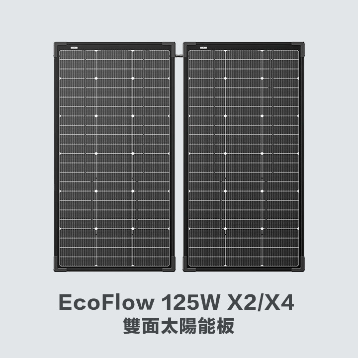 EcoFlow 125W 太陽能板, EcoFlow 雙面太陽能板, 125W 雙面模組太陽能板, EcoFlow 太陽能板, 雙面太陽能板 FAQ, EcoFlow 太陽能板常見問題, 太陽能板使用教學
