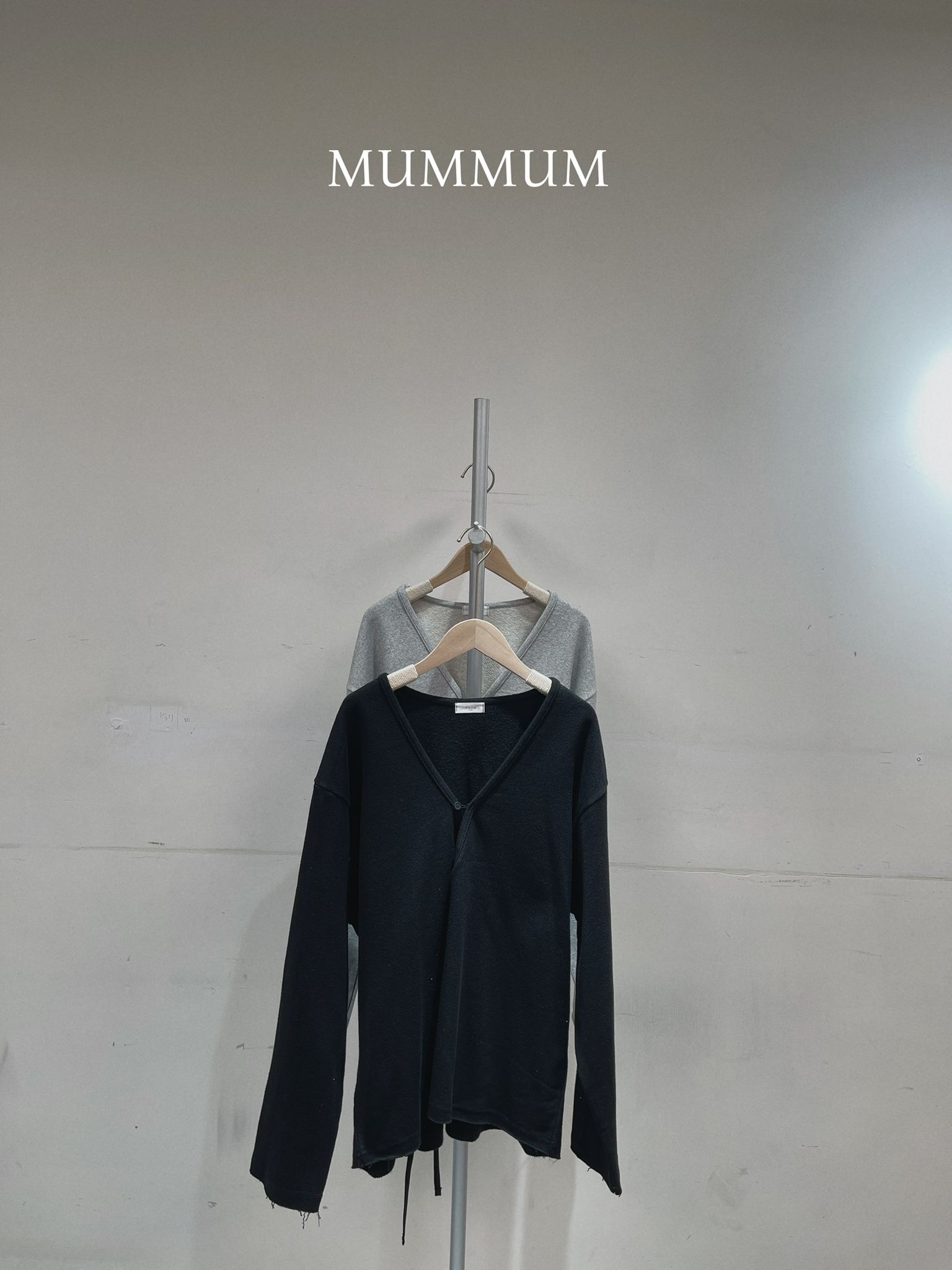 0212835a/韓國特有棉鈕扣領寬鬆上衣 50/50/27