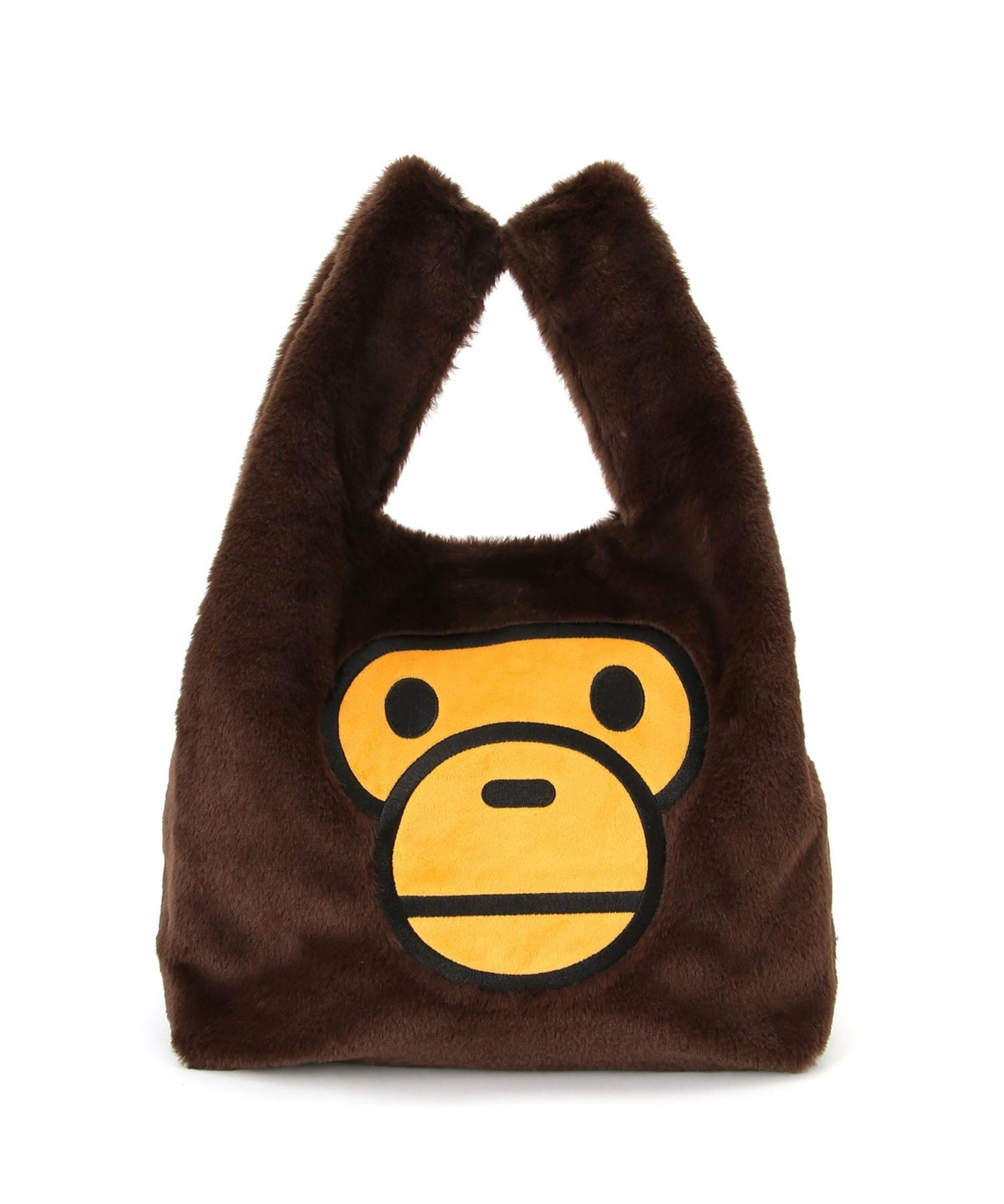 2025AW BAPE A BATHING APE BABY MILO STORE FUR TOTE BAG 毛絨 絨毛 手提包 現貨 AL70189321