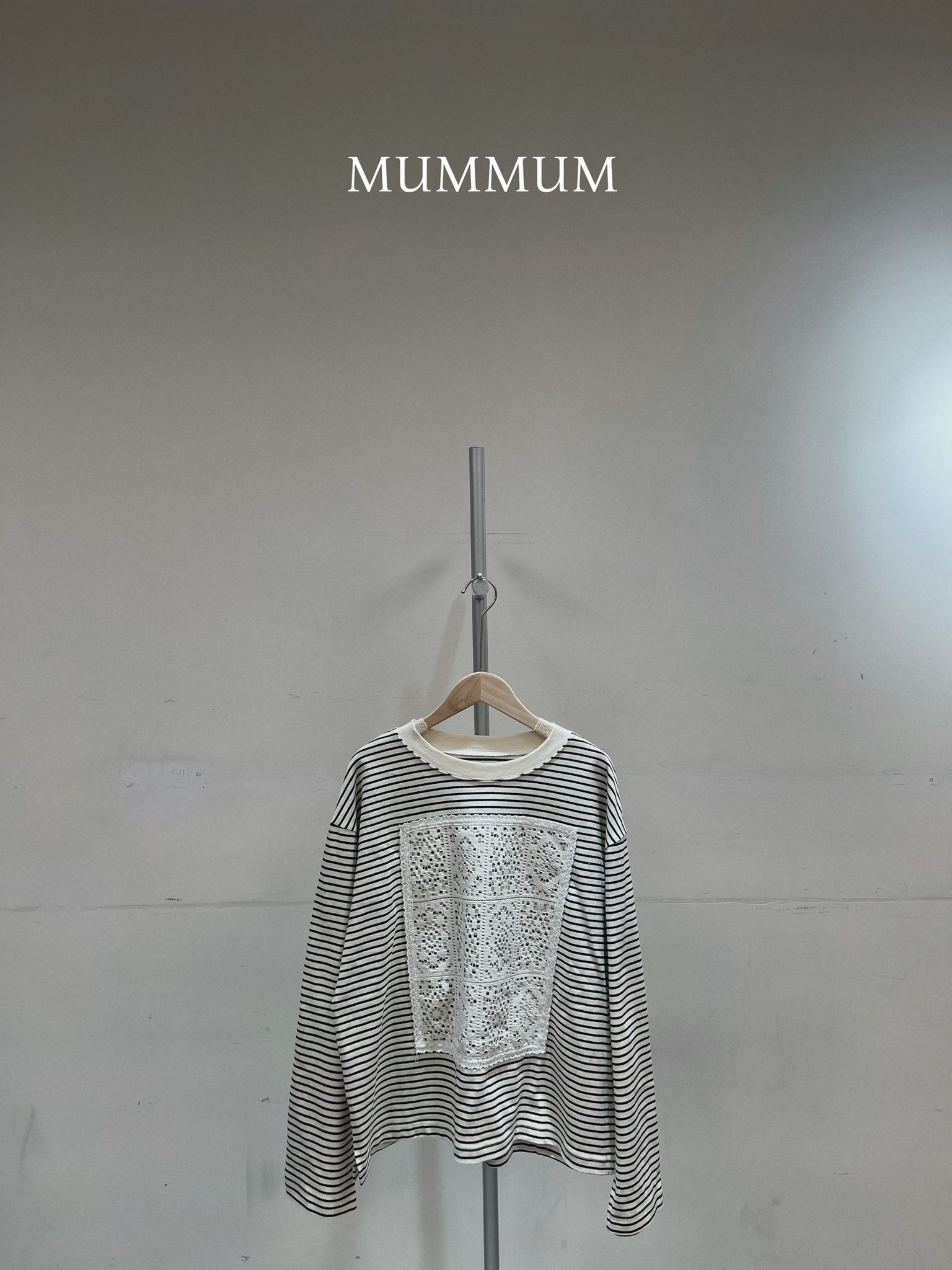 0212837a/十二宮格間條長袖T恤 46/46/25