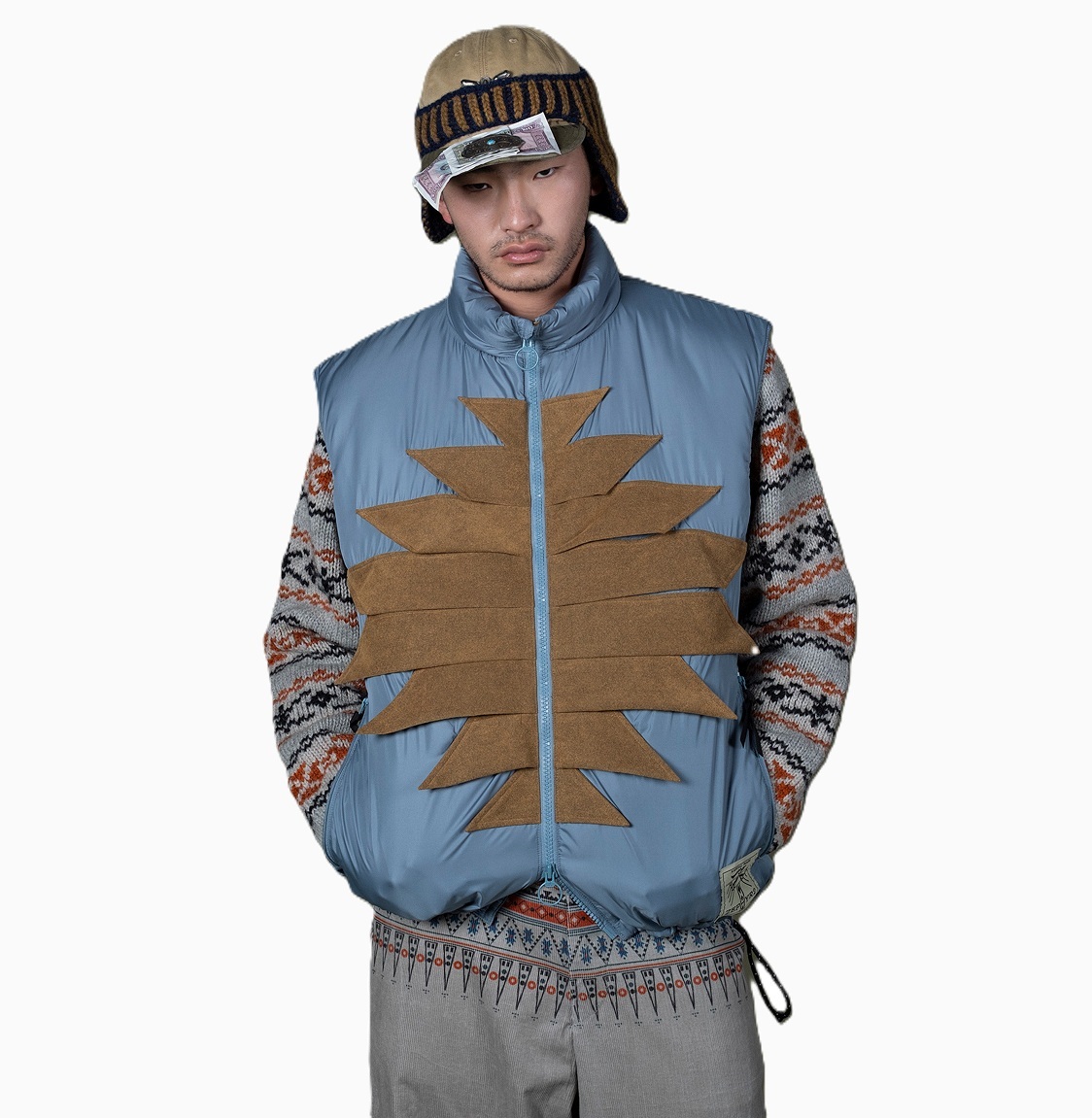 11/6 RELEASE: KAPITAL NYLON ZEPHER FISHING VEST - LT.BLUE PRE ORDER ITEM (預訂中)