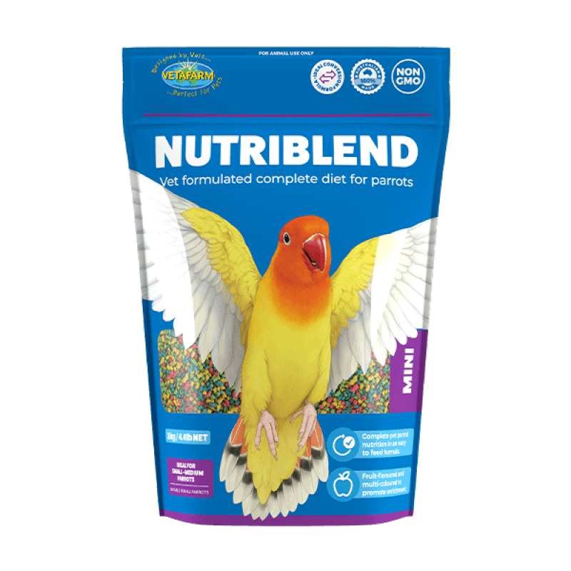 Vetafarm Nutriblend 中小型鸚鵡糧 - 2kg