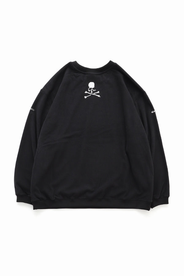 2025AW WILD THINGS × MASTERMIND WORLD MMJ POLARTEC STORM CREW 骷髏 長袖 大學T 現貨 WT25407IT-MM