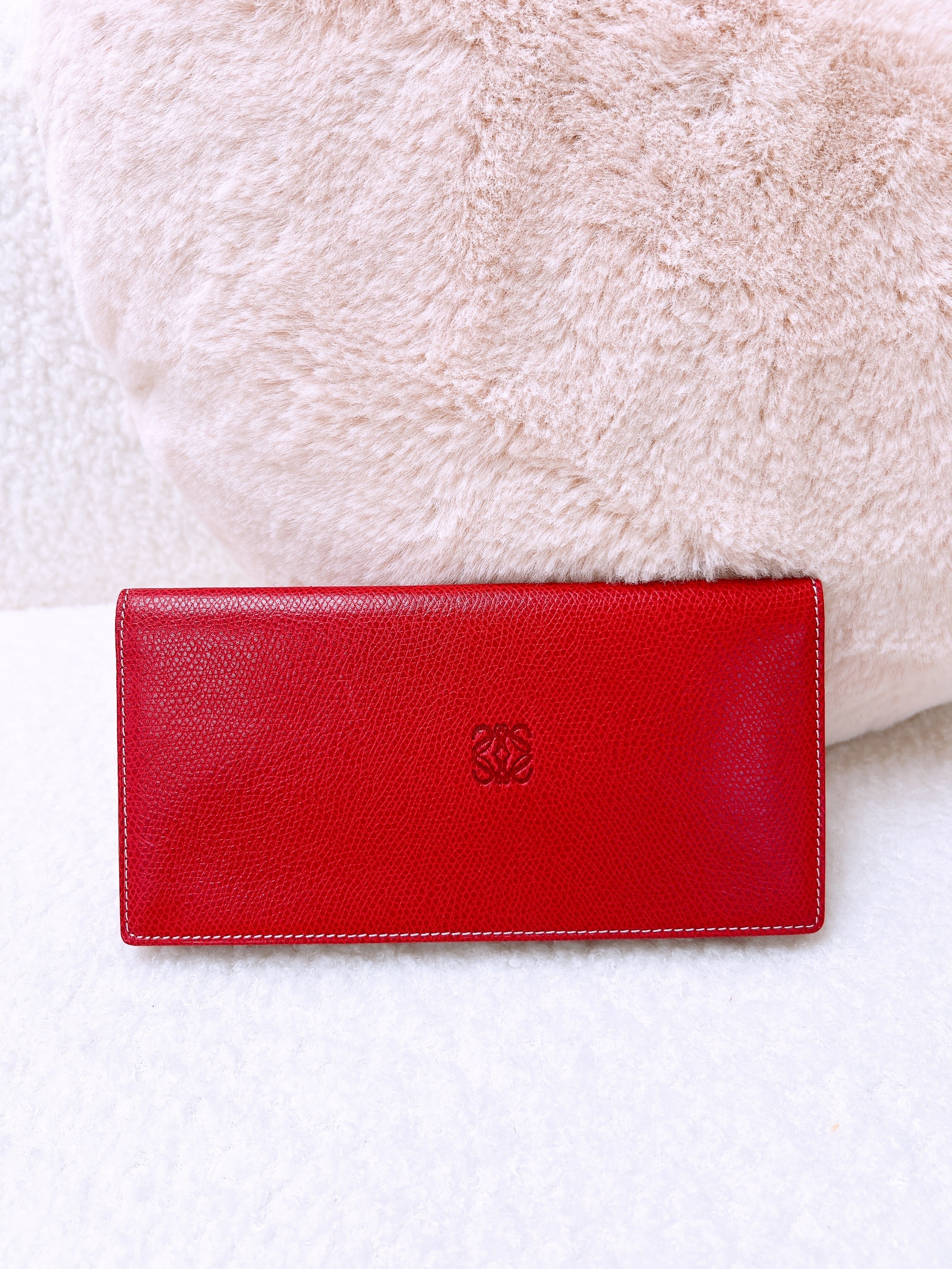 Loewe long wallet vintage red