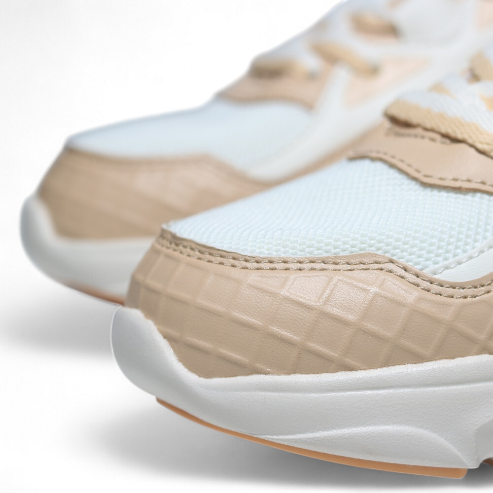 FILA 休閒鞋 HIDDEN TAPE 11 米黃白 復古 老爹鞋 女 5C921Z711