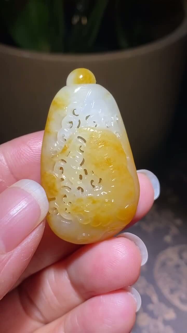 和田玉籽料獨籽香囊,天然和田玉軟玉